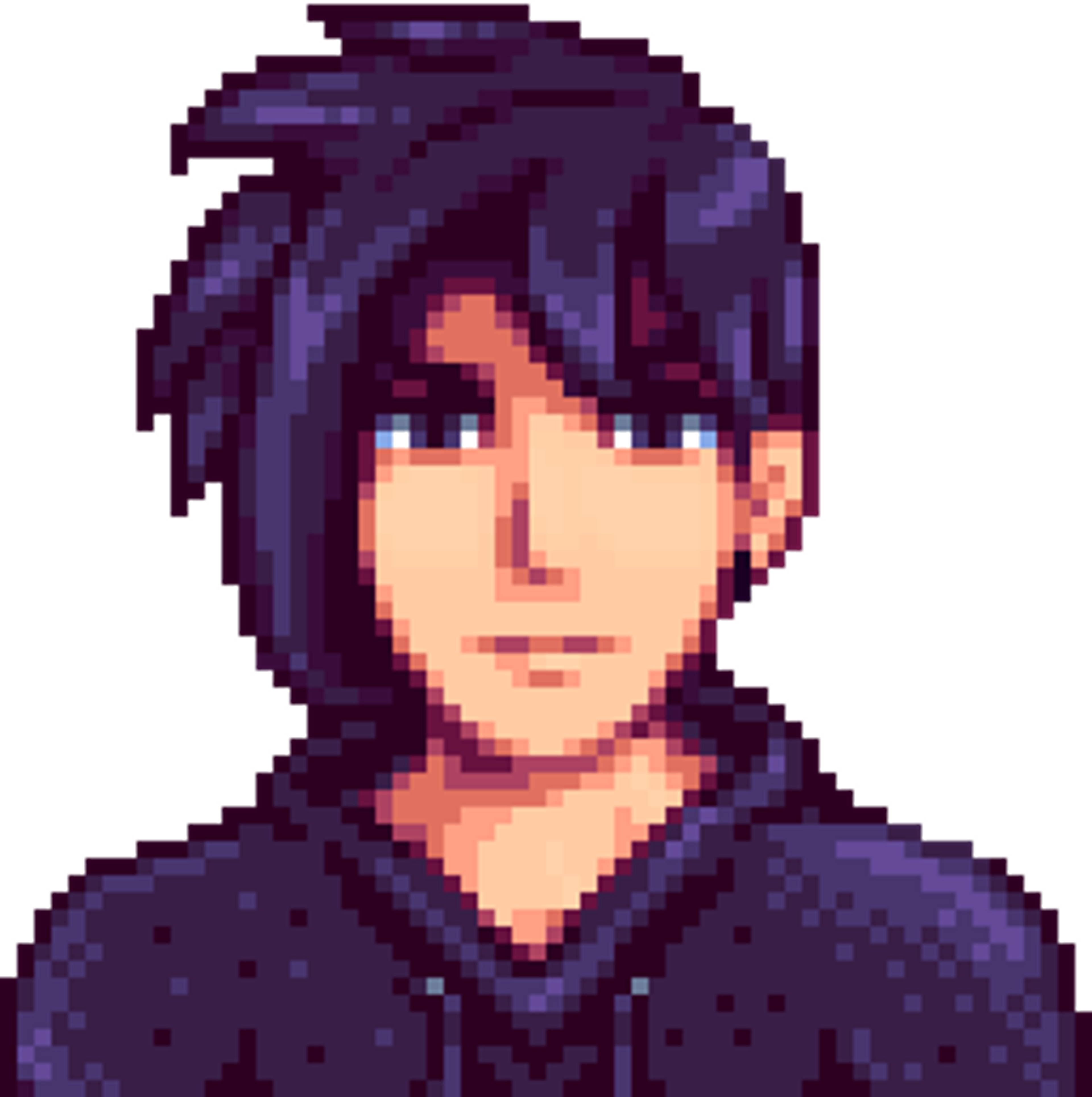 A young man with dark hair and a brooding expression