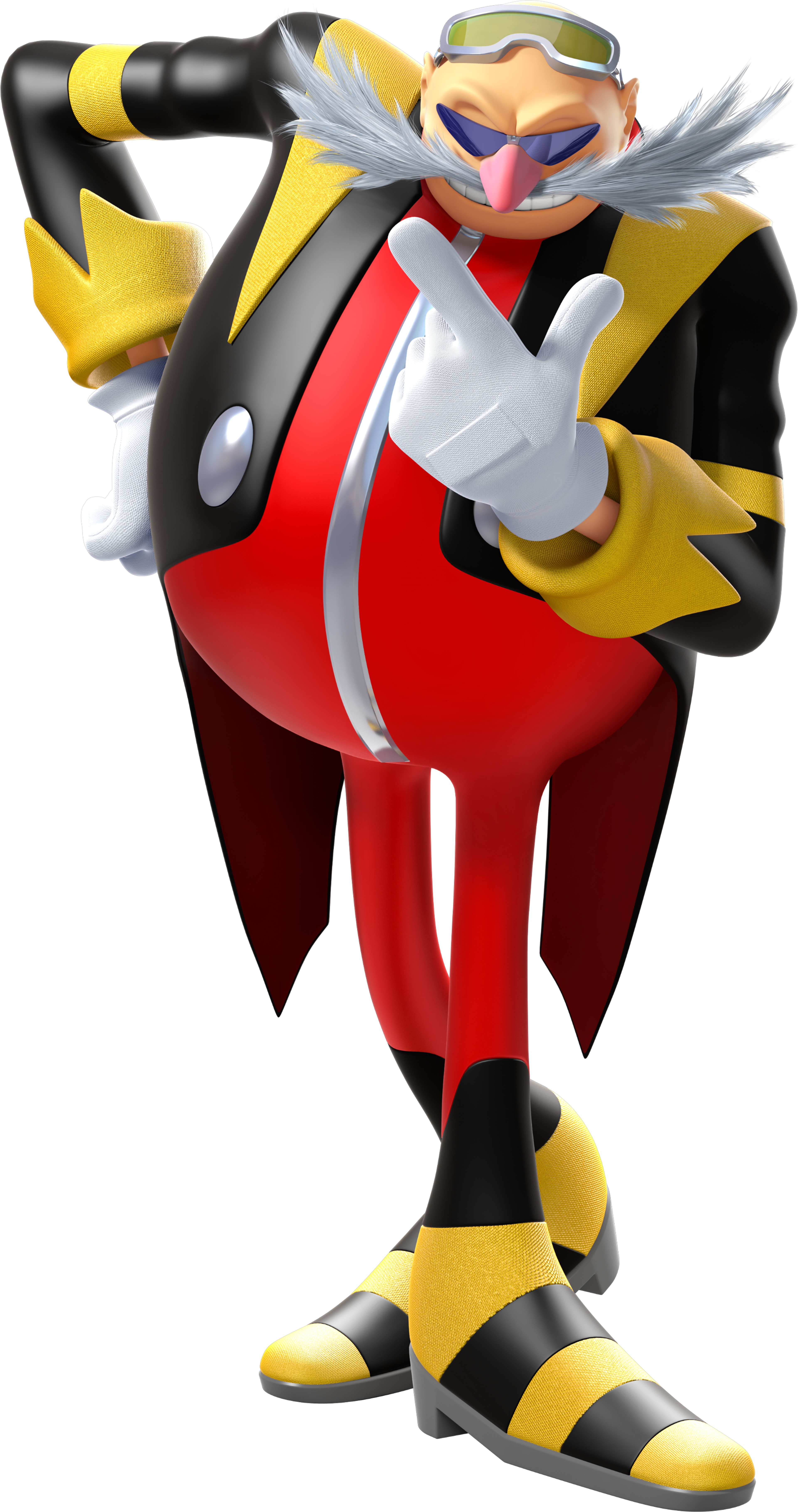 A detailed illustration of the character Eggman Nega from the Sonic the Hedgehog universe.