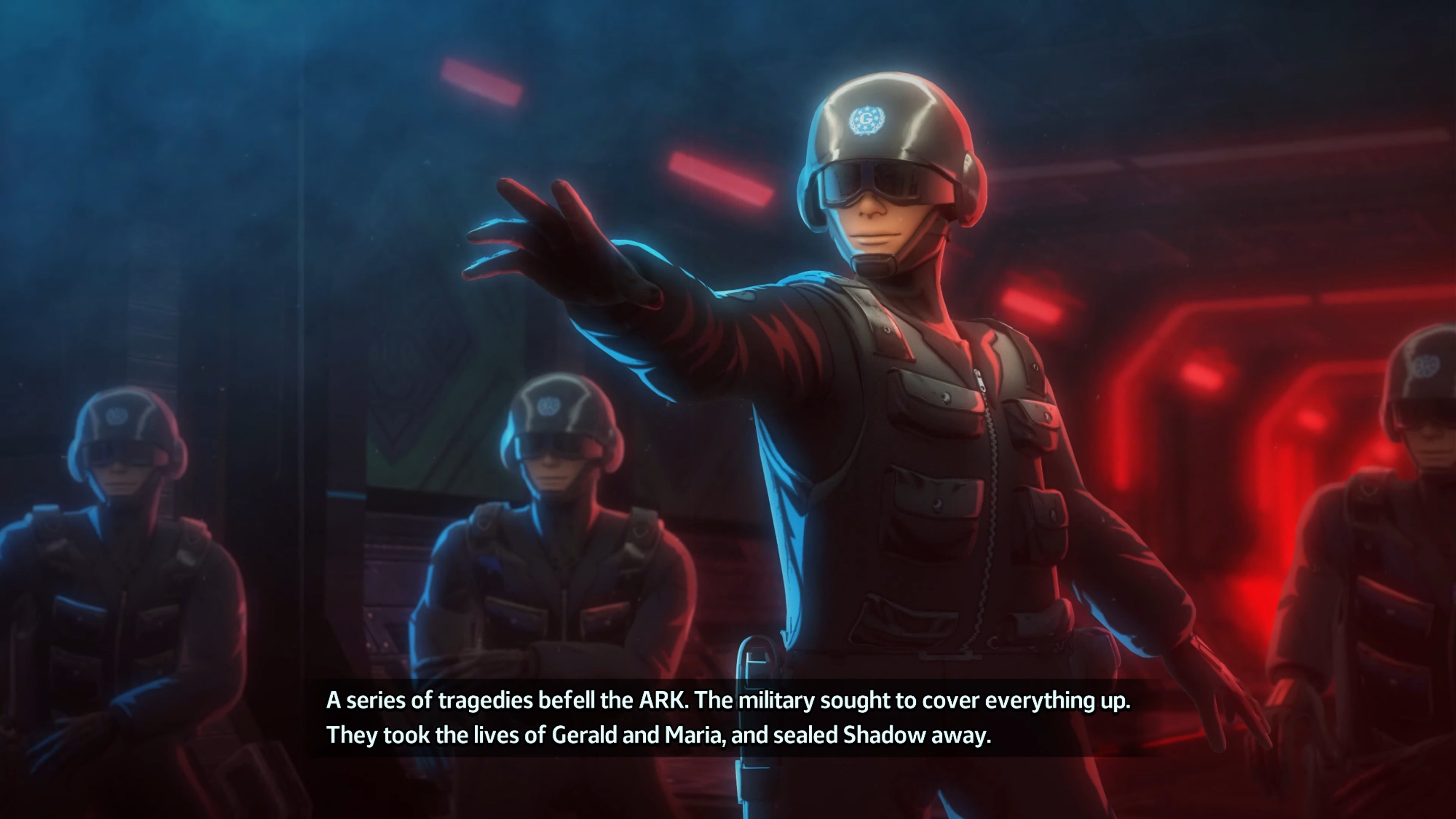 A military soldier or trooper in standard-issue uniform and equipment, with their face obscured by a combat helmet.