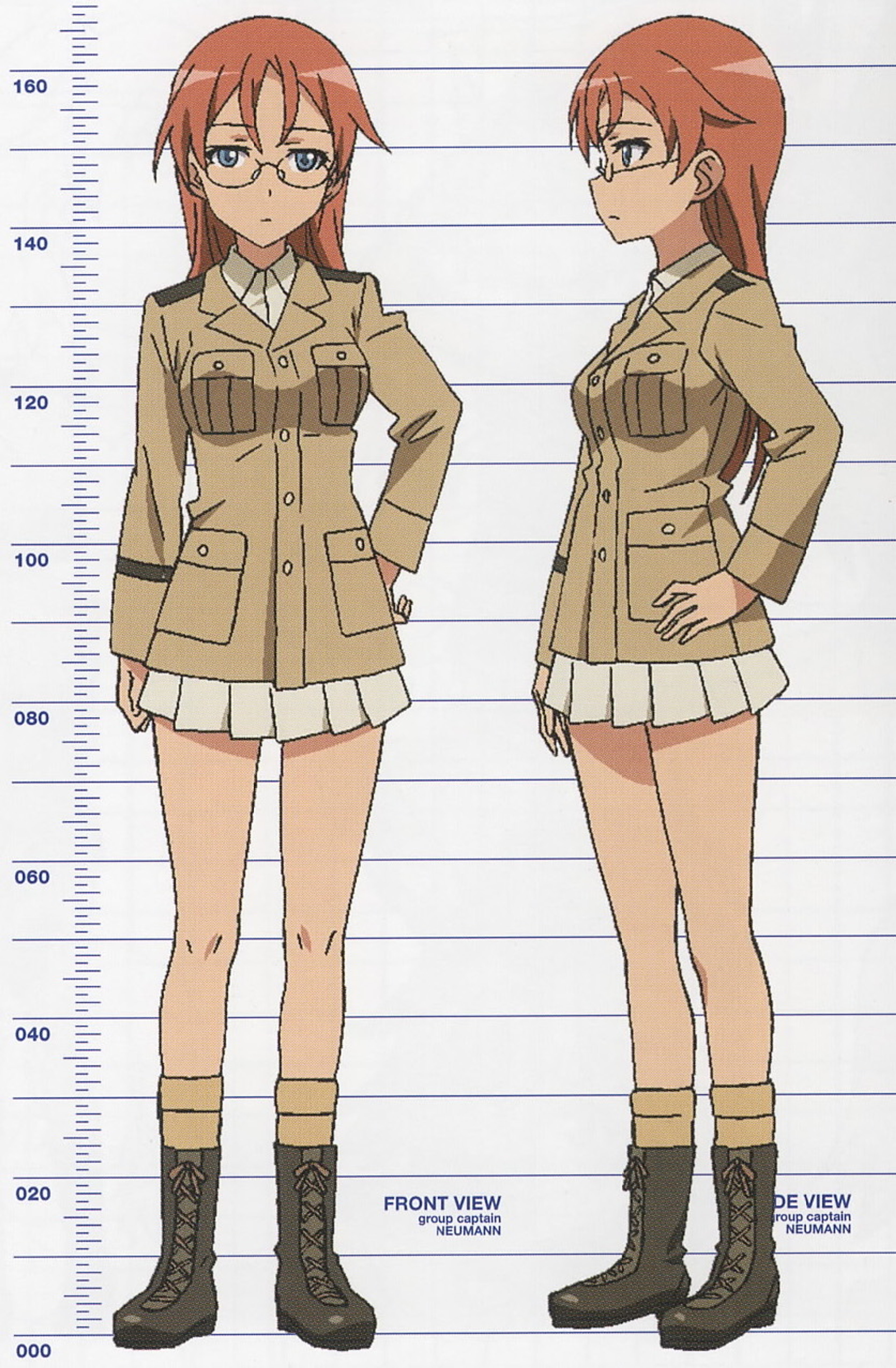 Two young women in military uniforms standing in a military setting