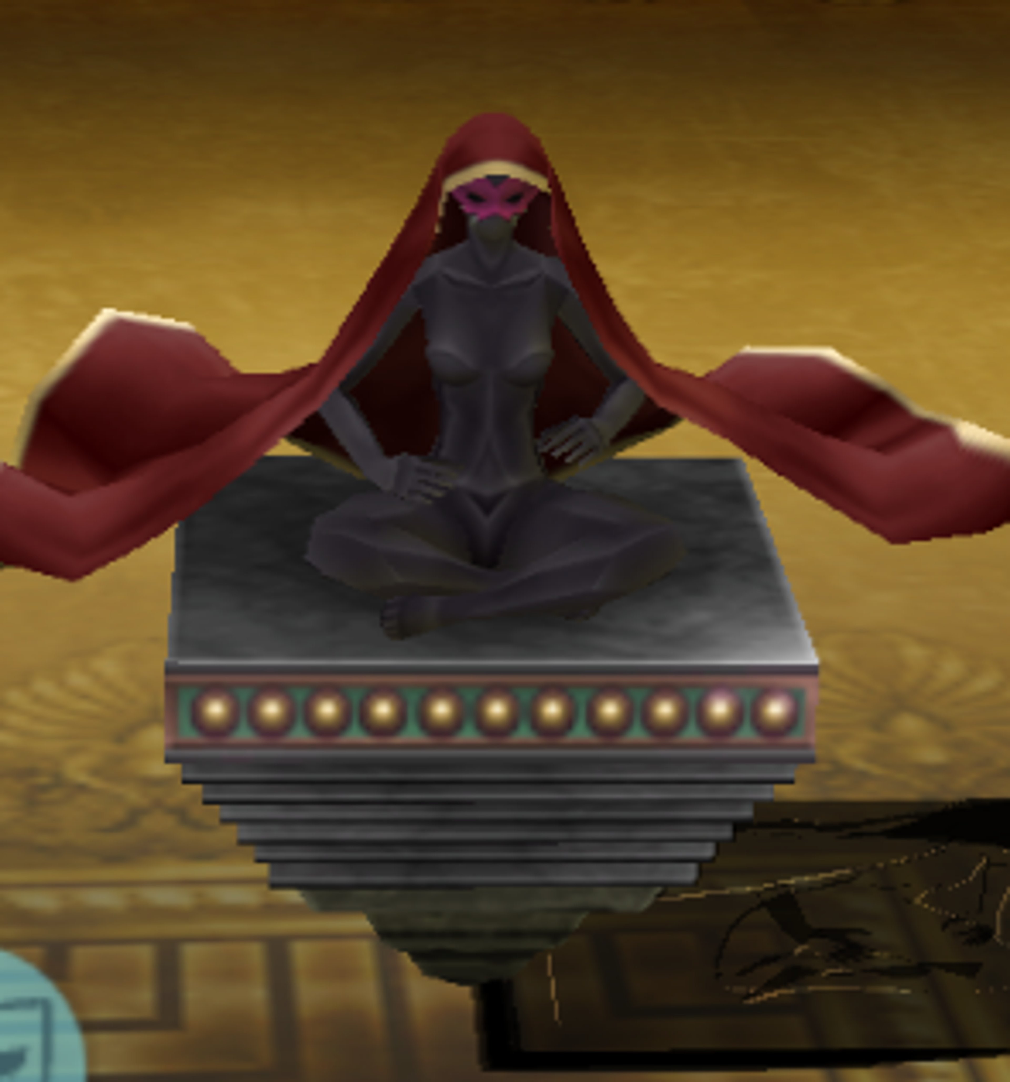 An angelic-looking supernatural entity with a serene appearance, but with the ability to use dangerous ice and wind magic.