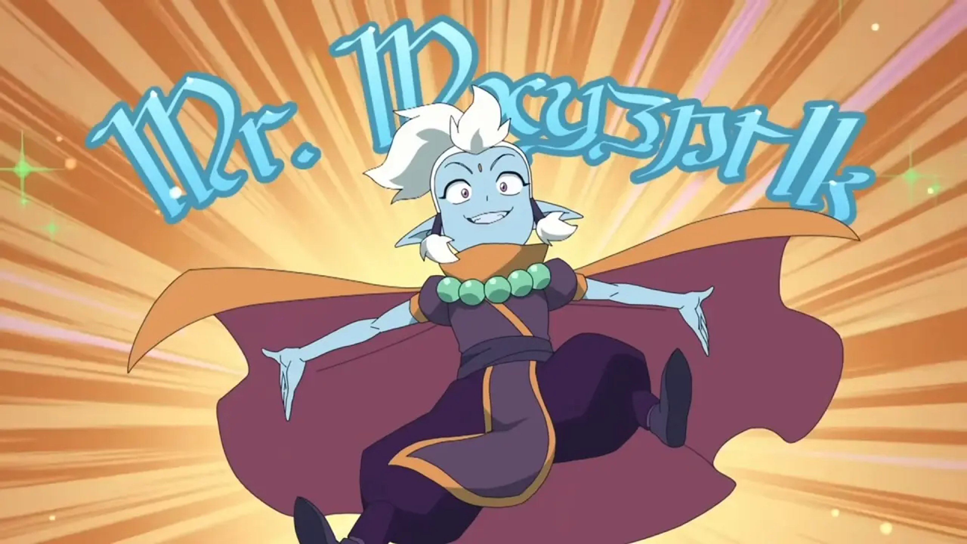 Mr. Mxyzptlk, a blue-skinned imp from the 5th Dimension