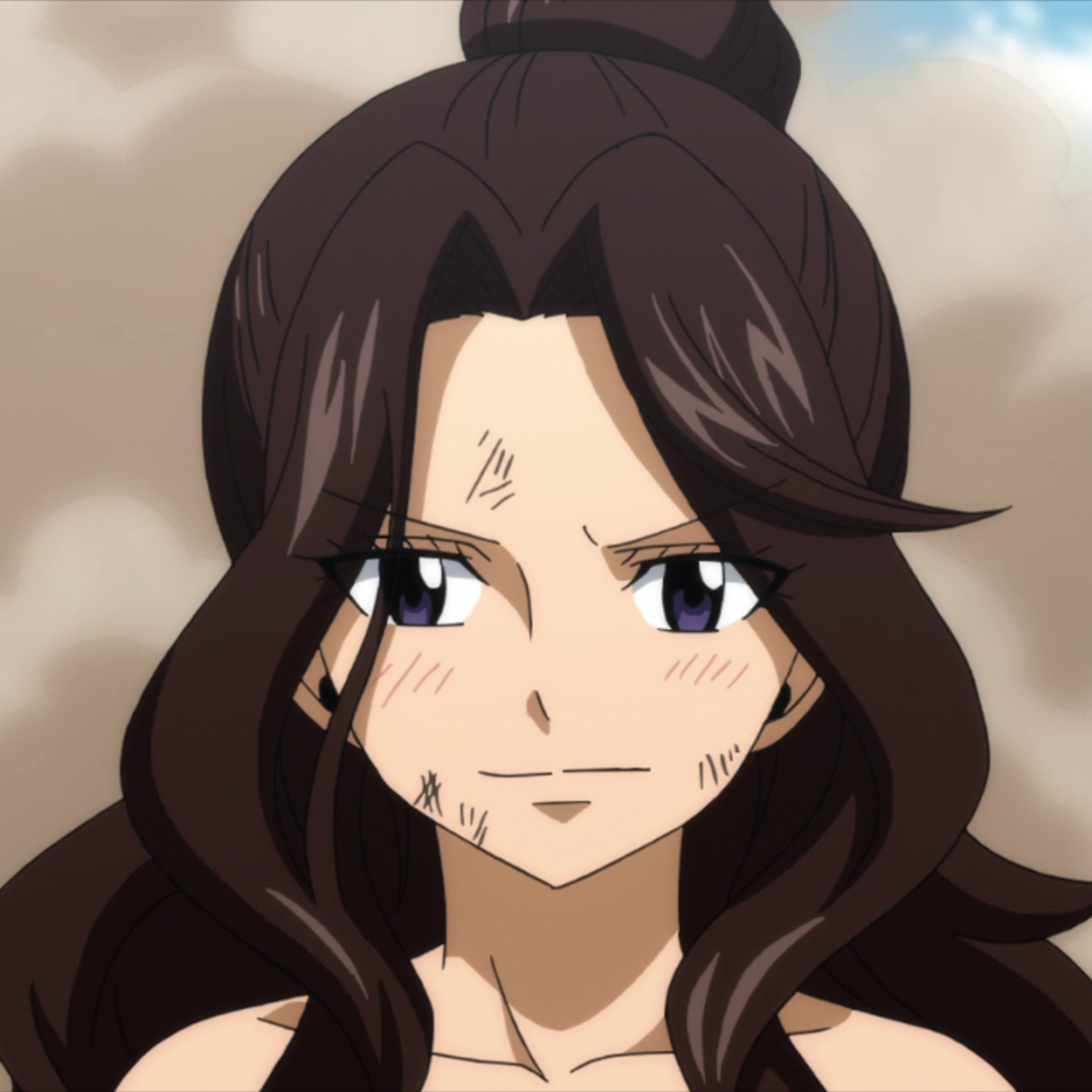 Her mother passed away when she was young and she never knew her father,She grew up alone but found family and purpose at the Fairy Tail guild,Her magic allows her to scry the future using cards