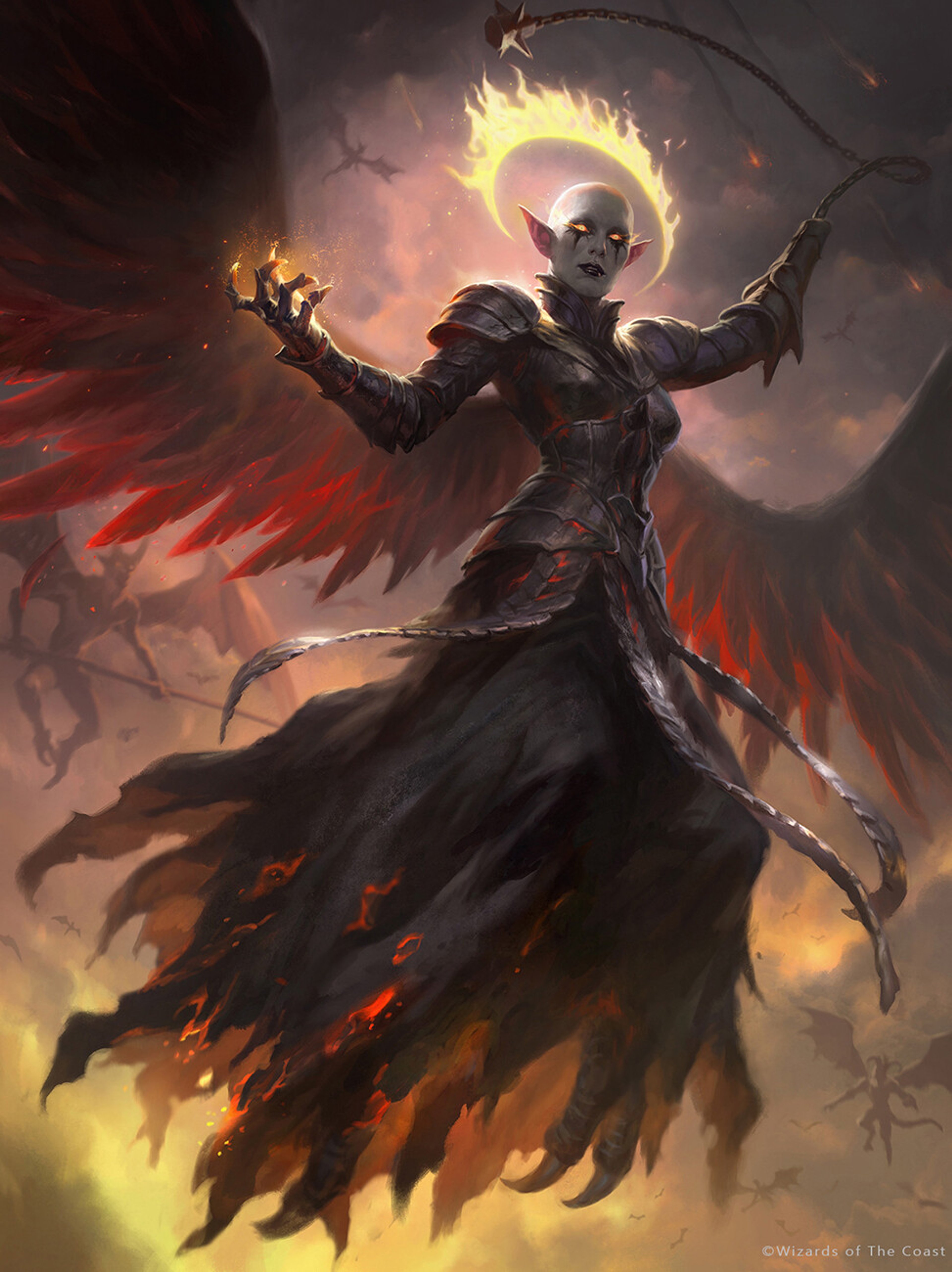 A fallen solar angel named Zariel, the Archduchess of Avernus