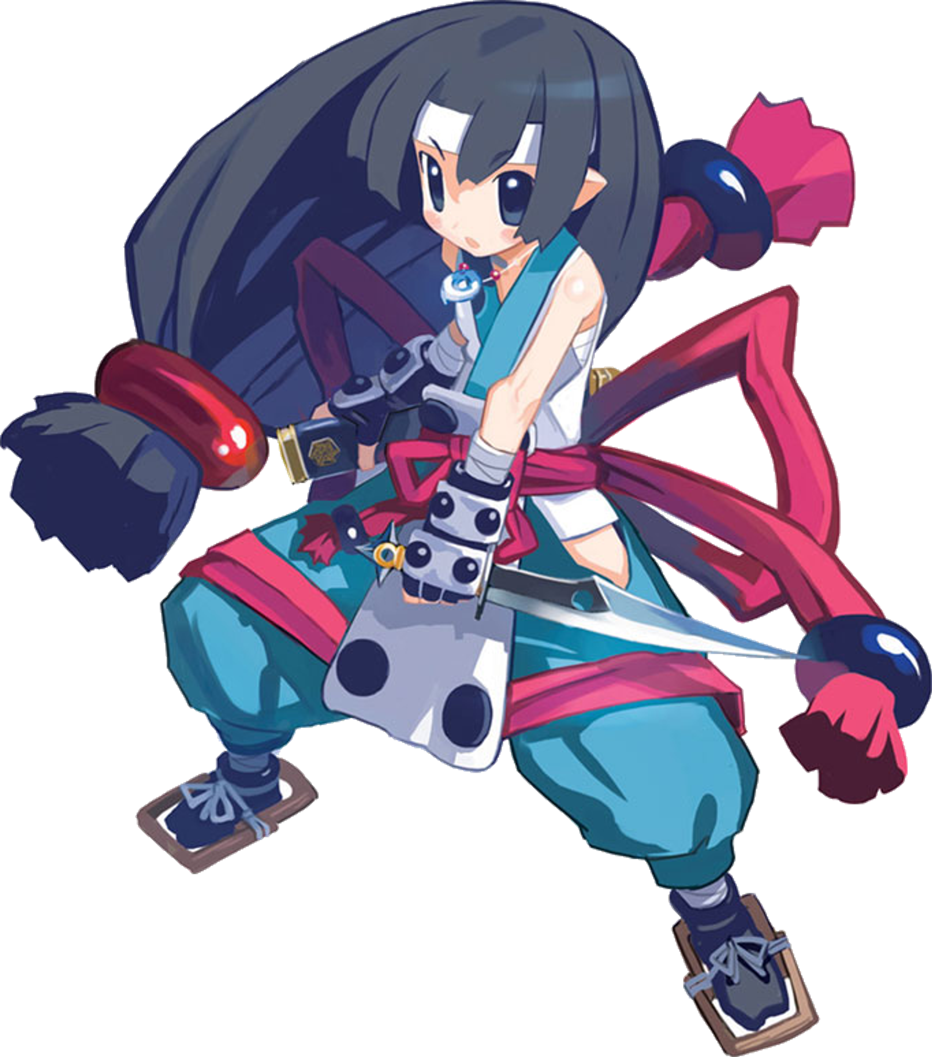 An anime-style female ninja character named Yukimaru from the Disgaea universe