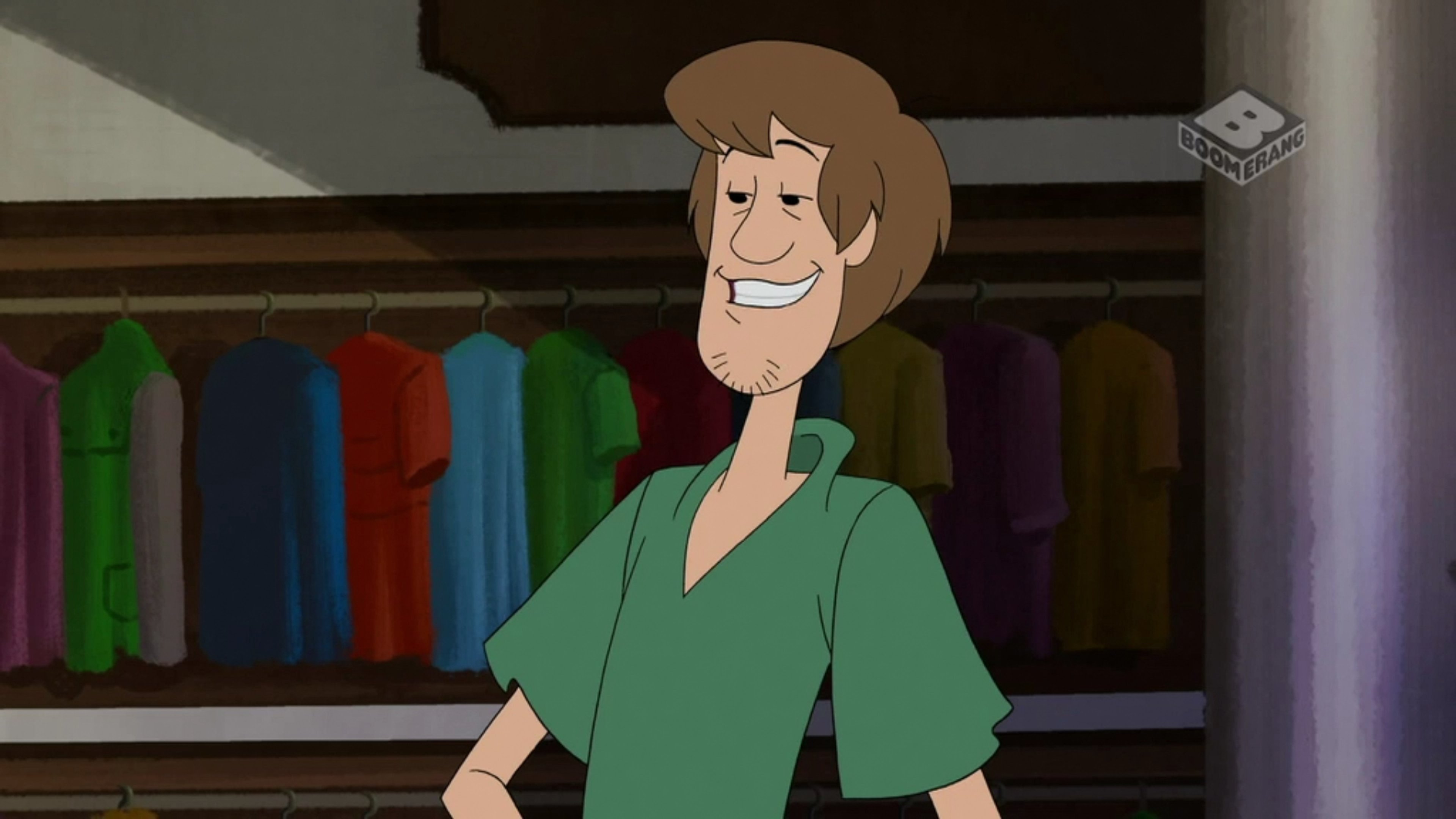 A cartoon illustration of the character Shaggy from Scooby-Doo