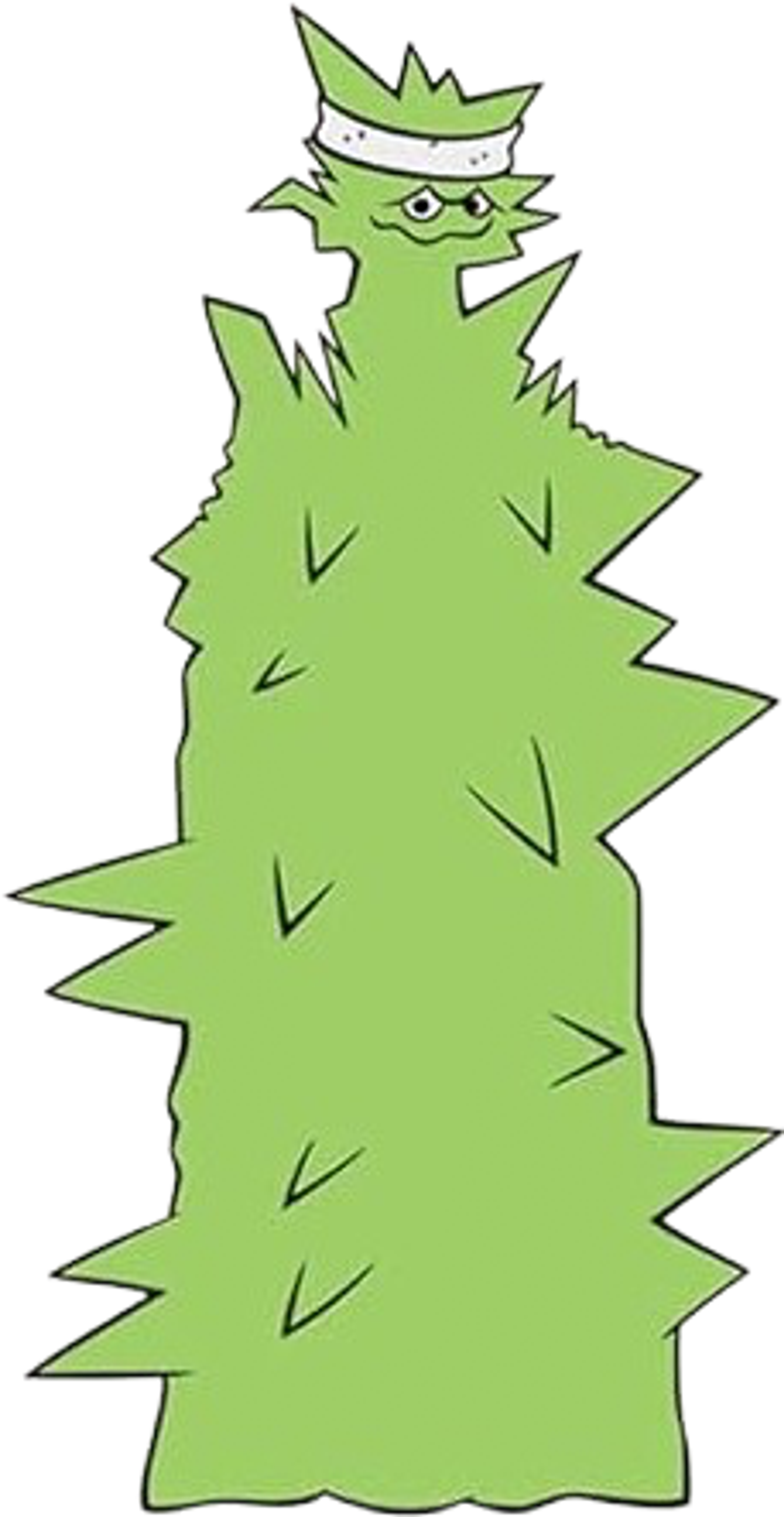 Green alien character with spikes from Aqua Teen Hunger Force
