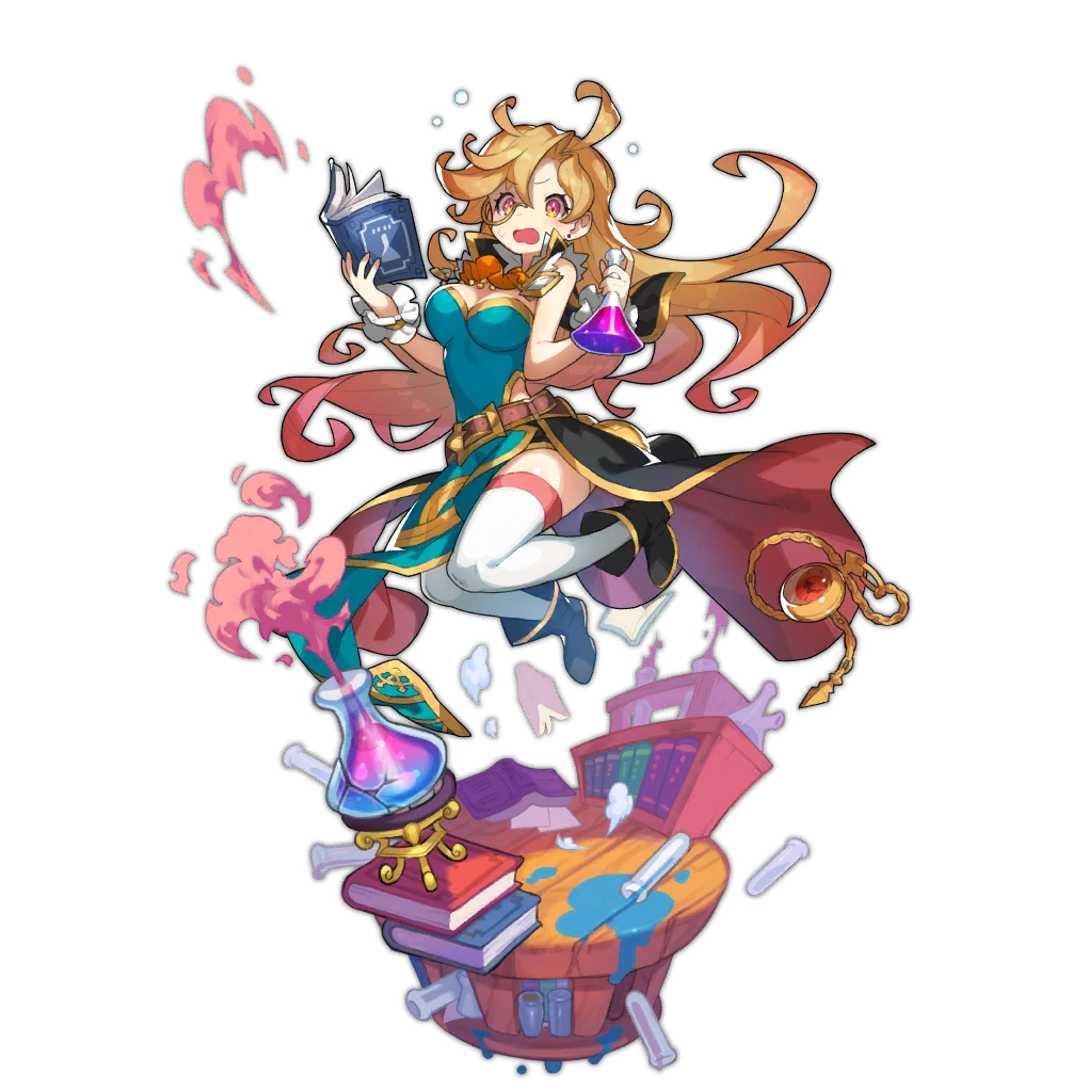 Female magical scholar character from Dragalia Lost