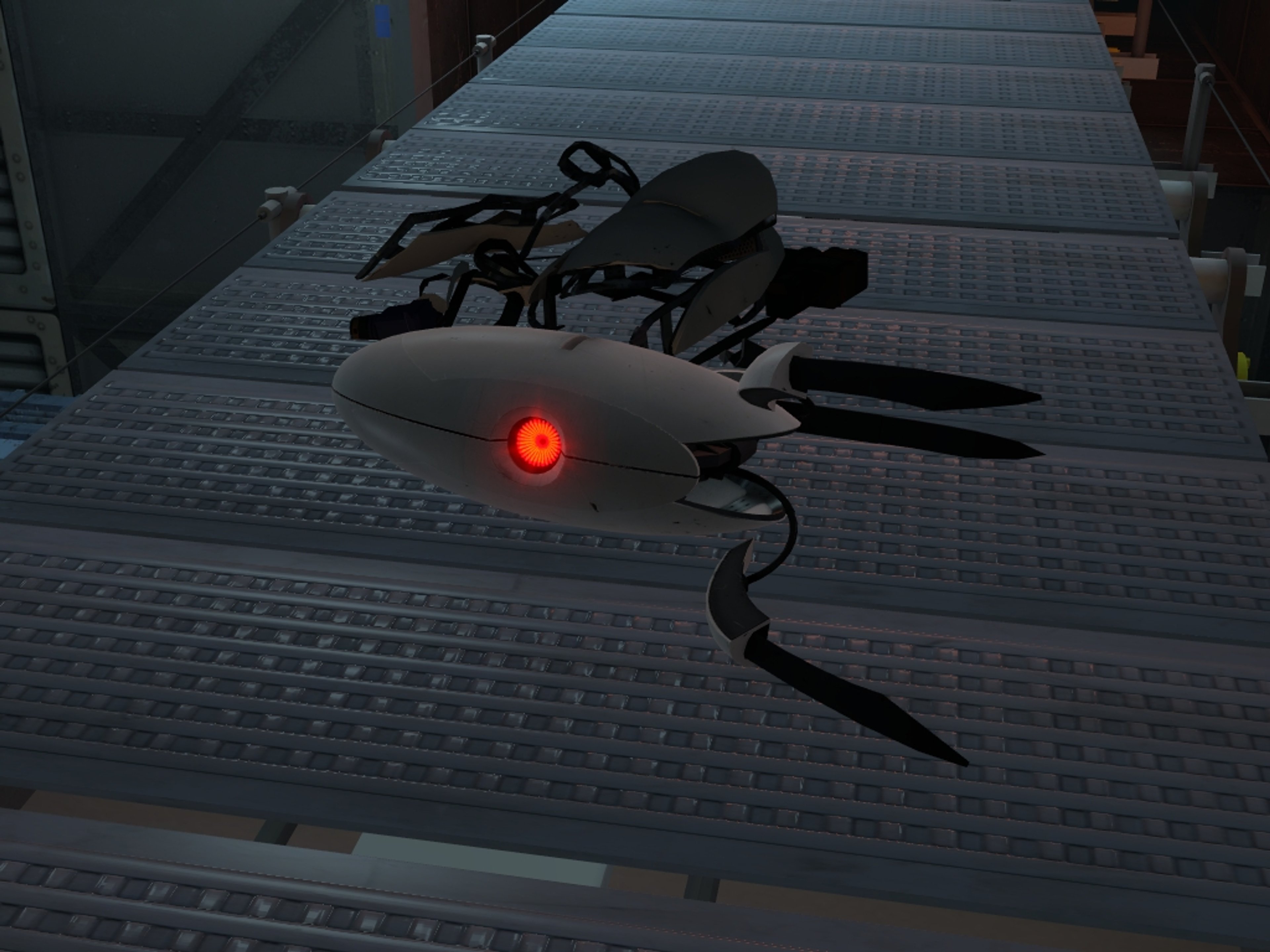 An Aperture Science Sentry Turret from Portal video game