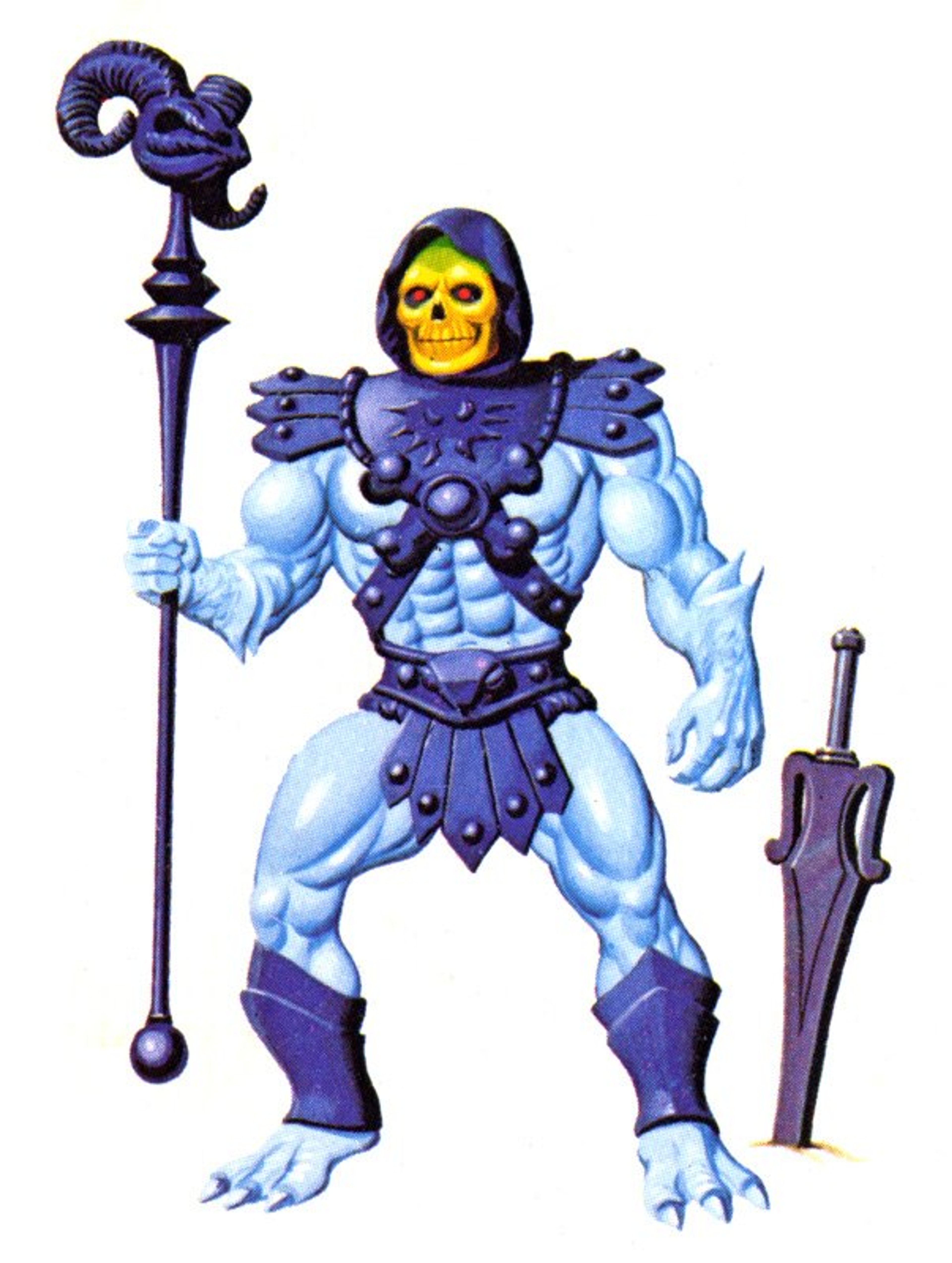 Skeletor, the skeletal Lord of Destruction from Masters of the Universe