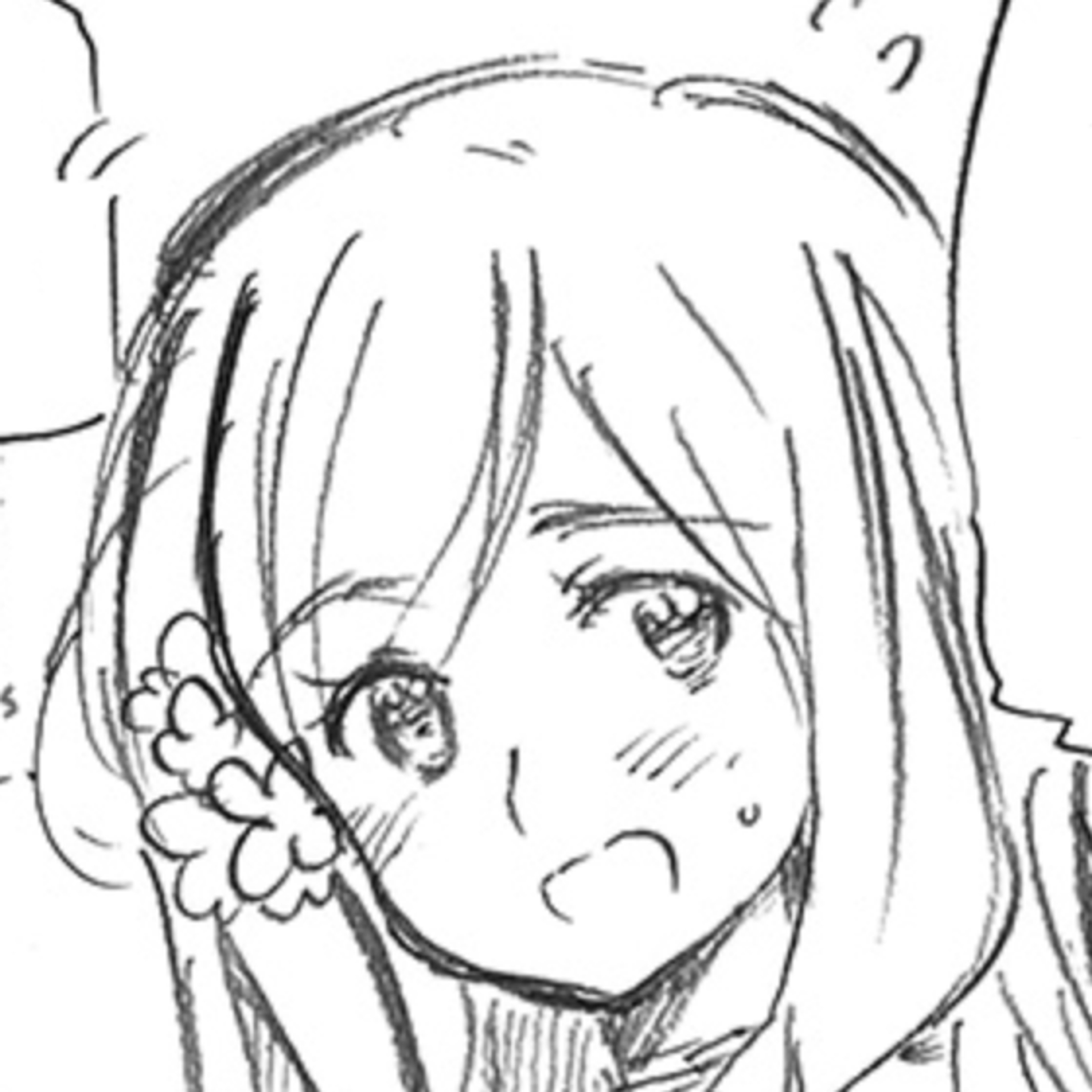 A young woman in a green military uniform holding a frying pan