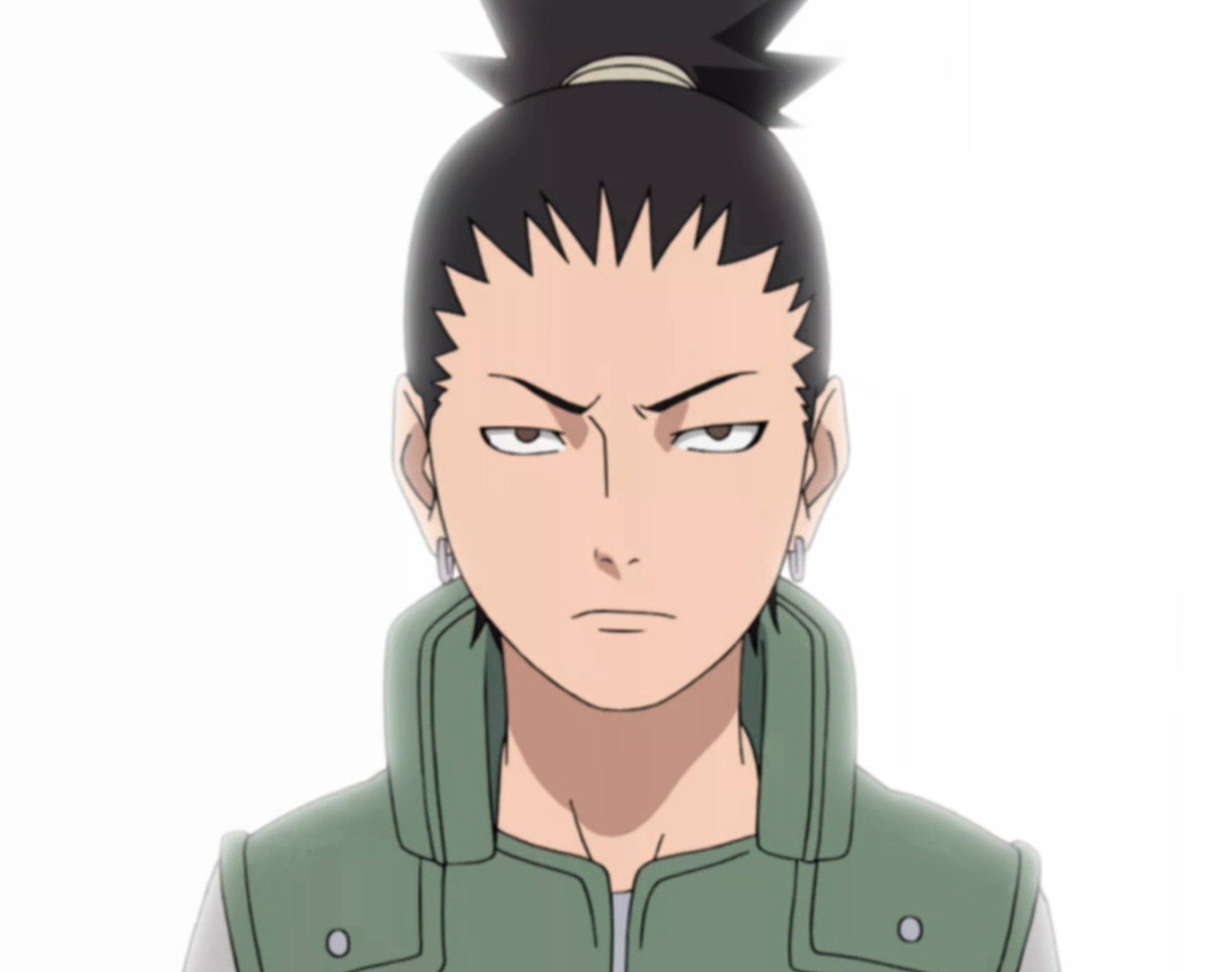 A young ninja character with a serious expression and spiky ponytail