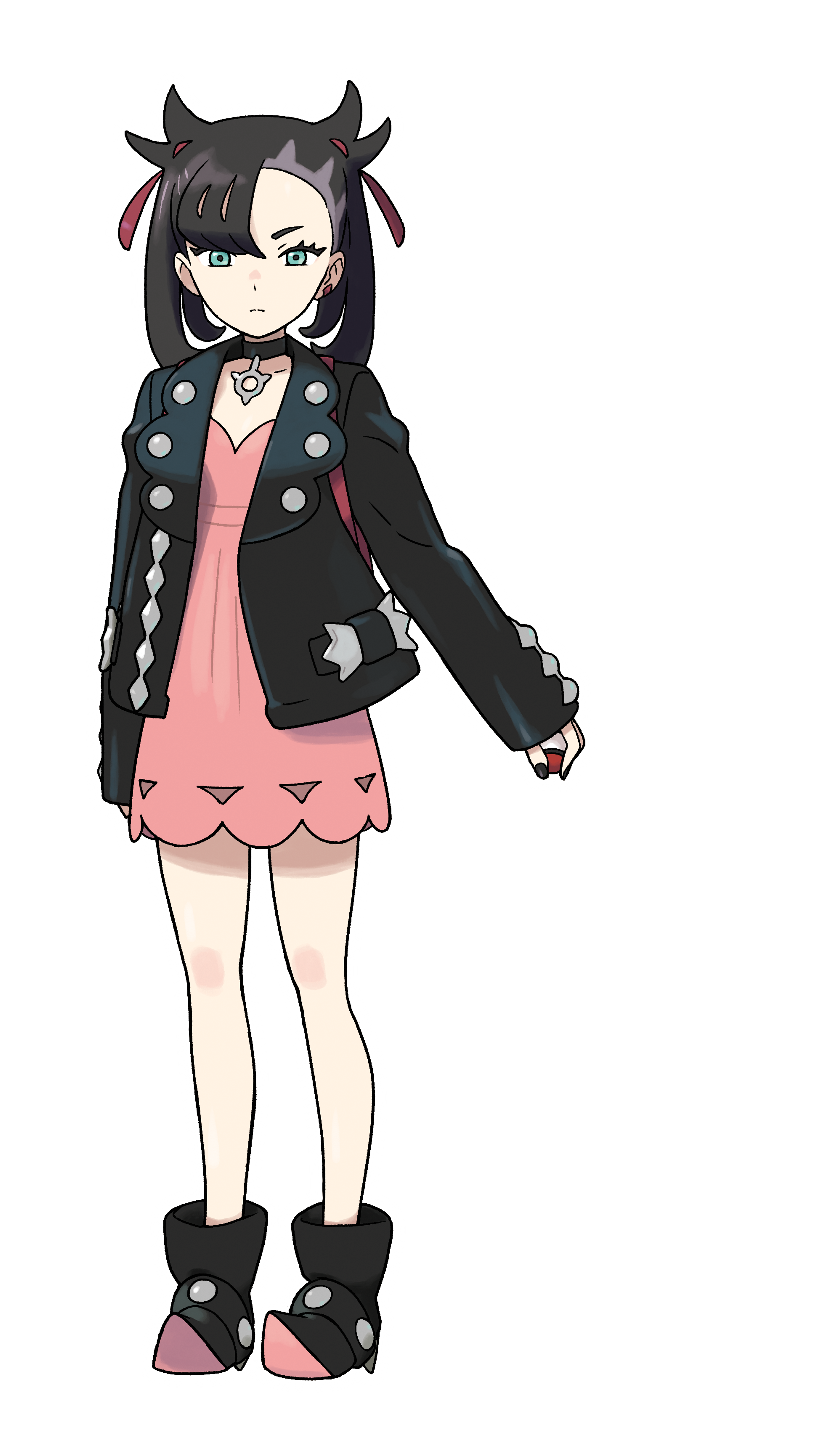 A young woman with punk rock-inspired style