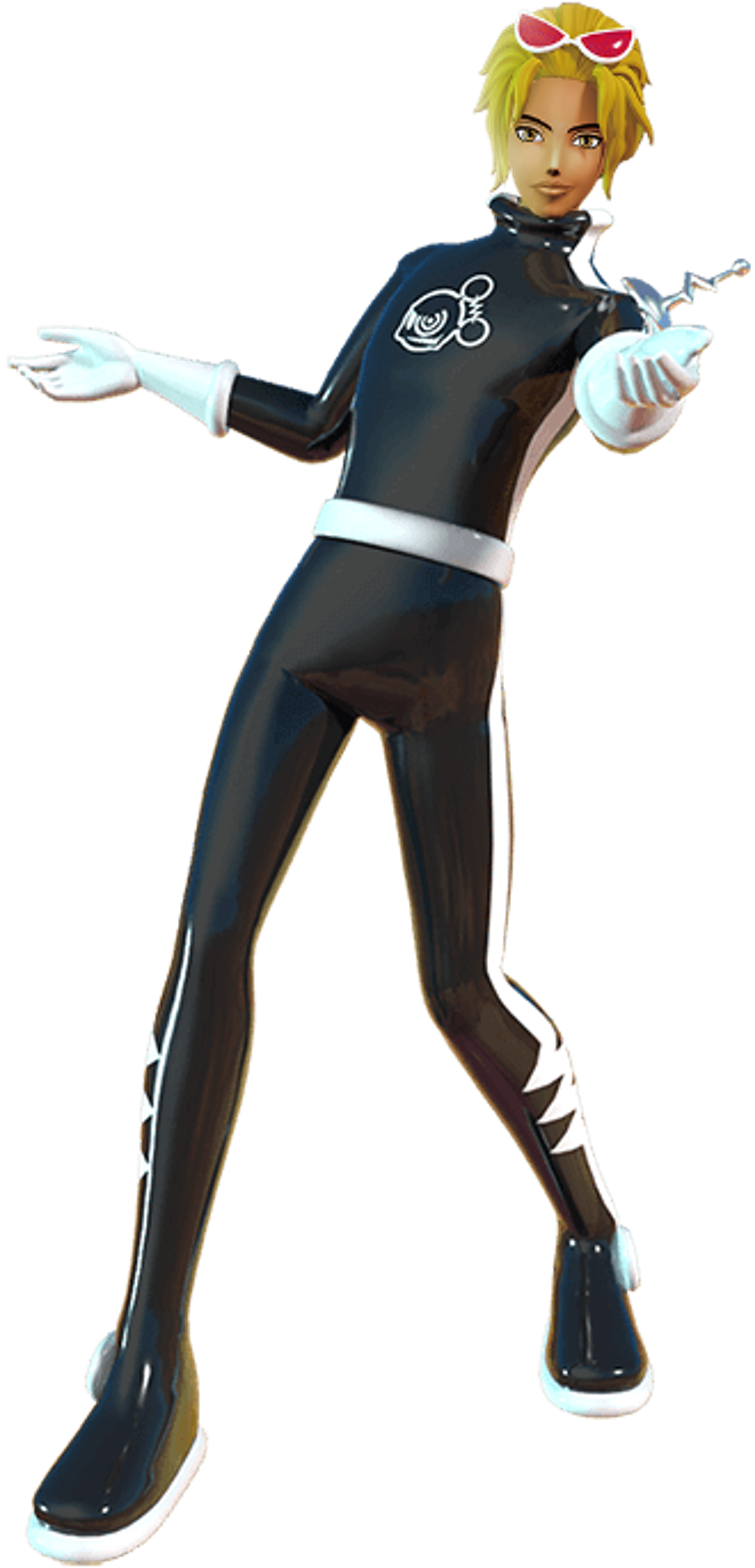 A charismatic and mysterious space pirate reporter with a passion for truth