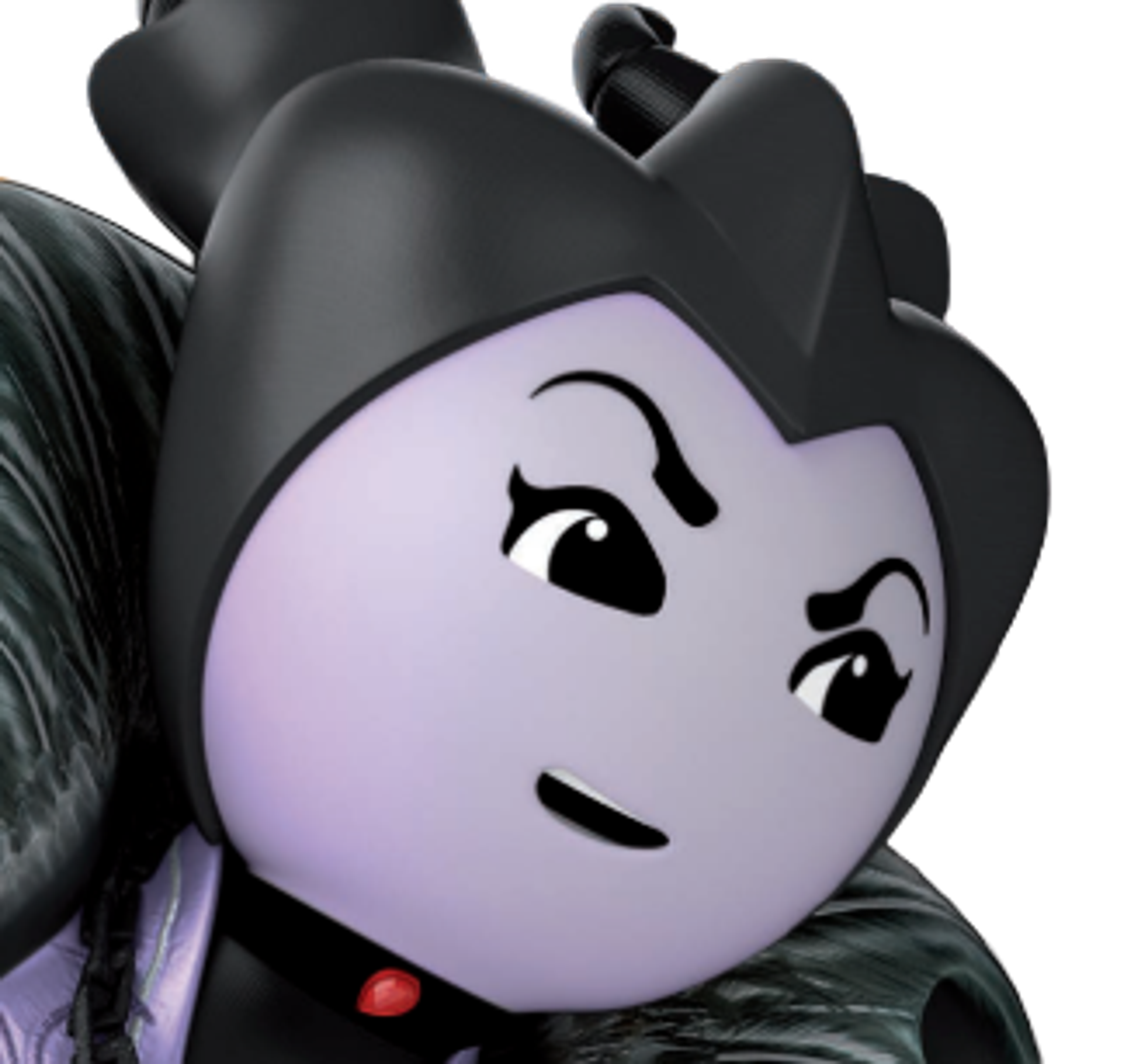 Illustration of a dark, powerful witch character holding a broomstick