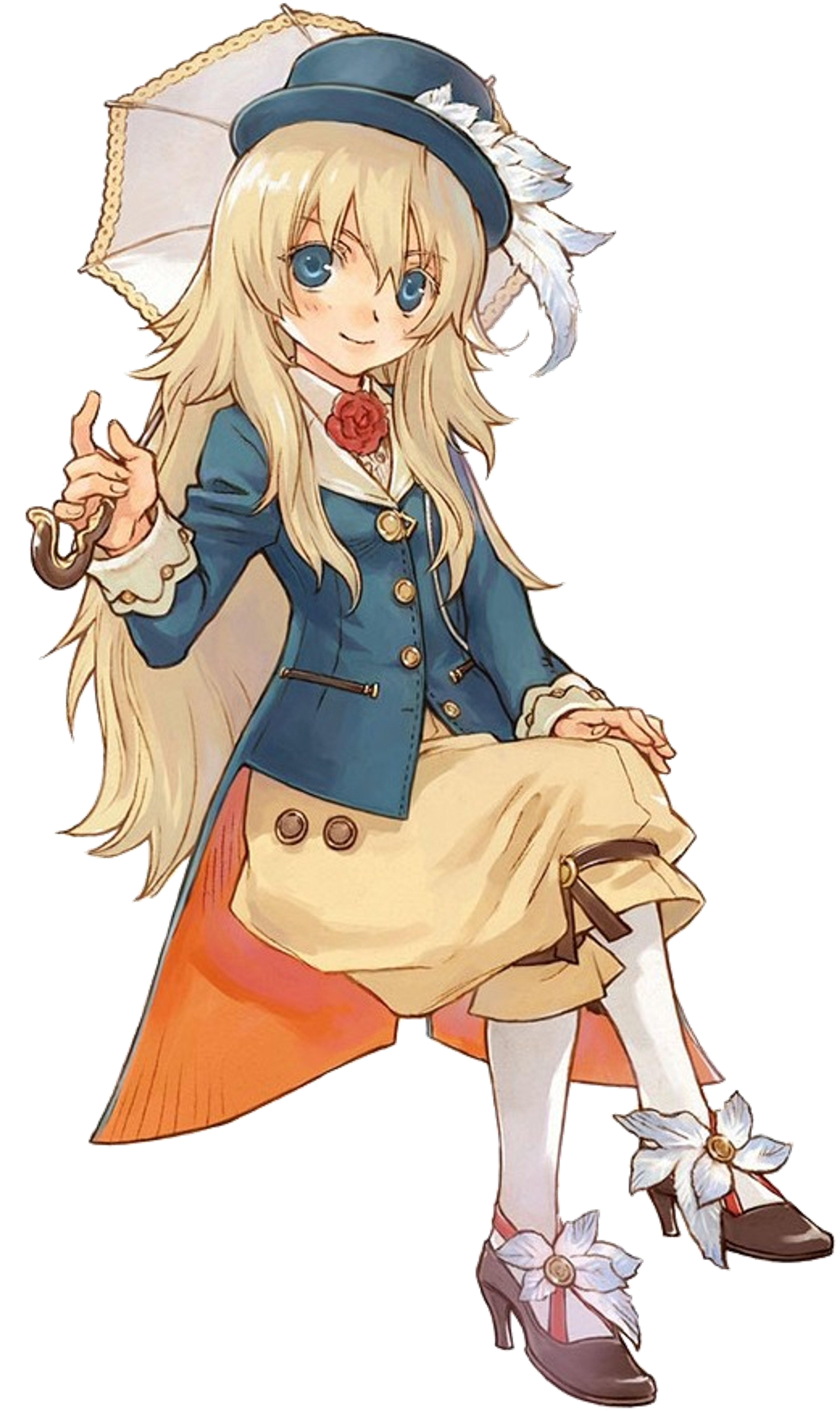 A cheerful, book-loving young woman in a blue uniform holding a book