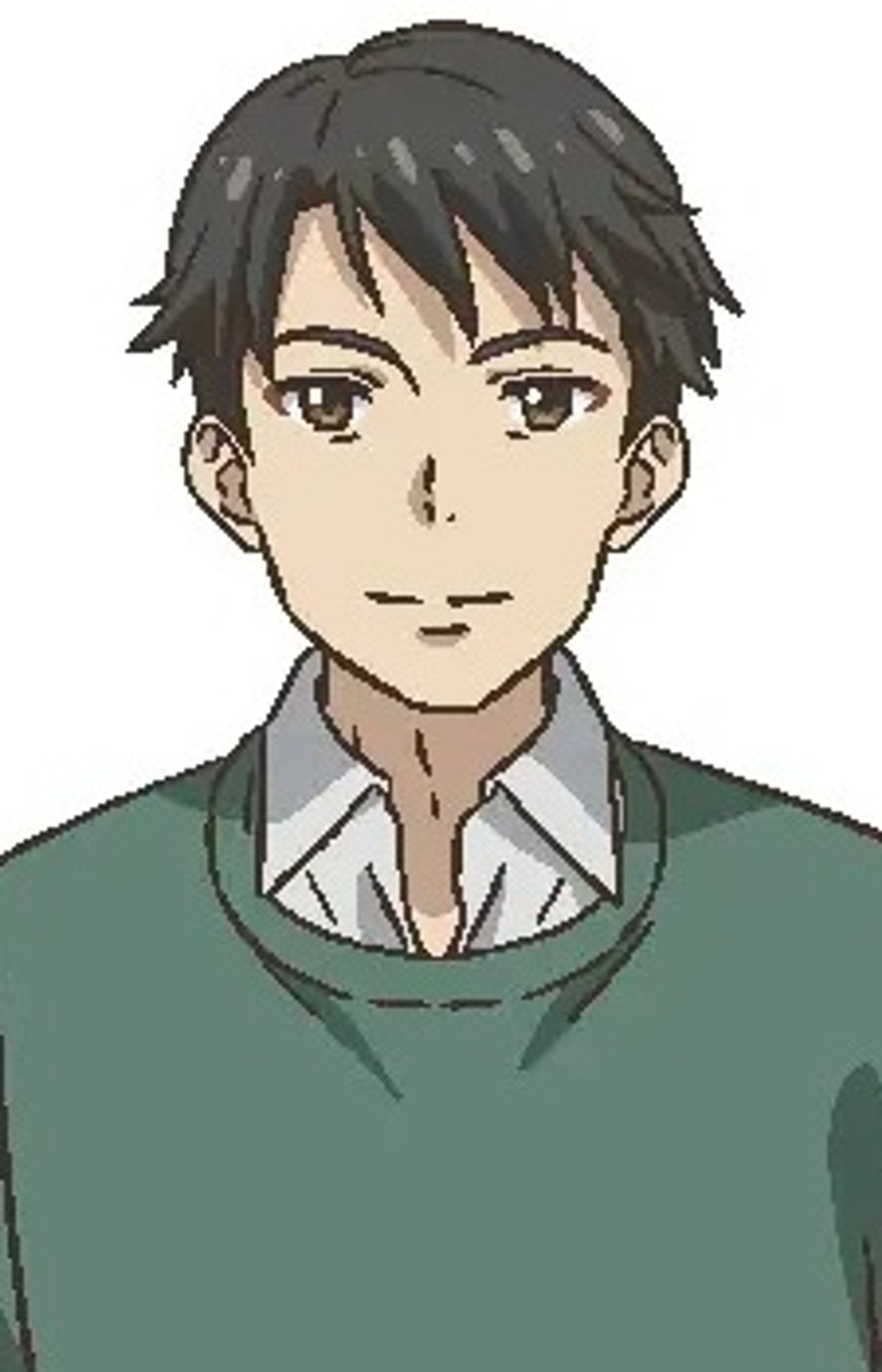 A middle-aged Japanese man with a professional and caring appearance