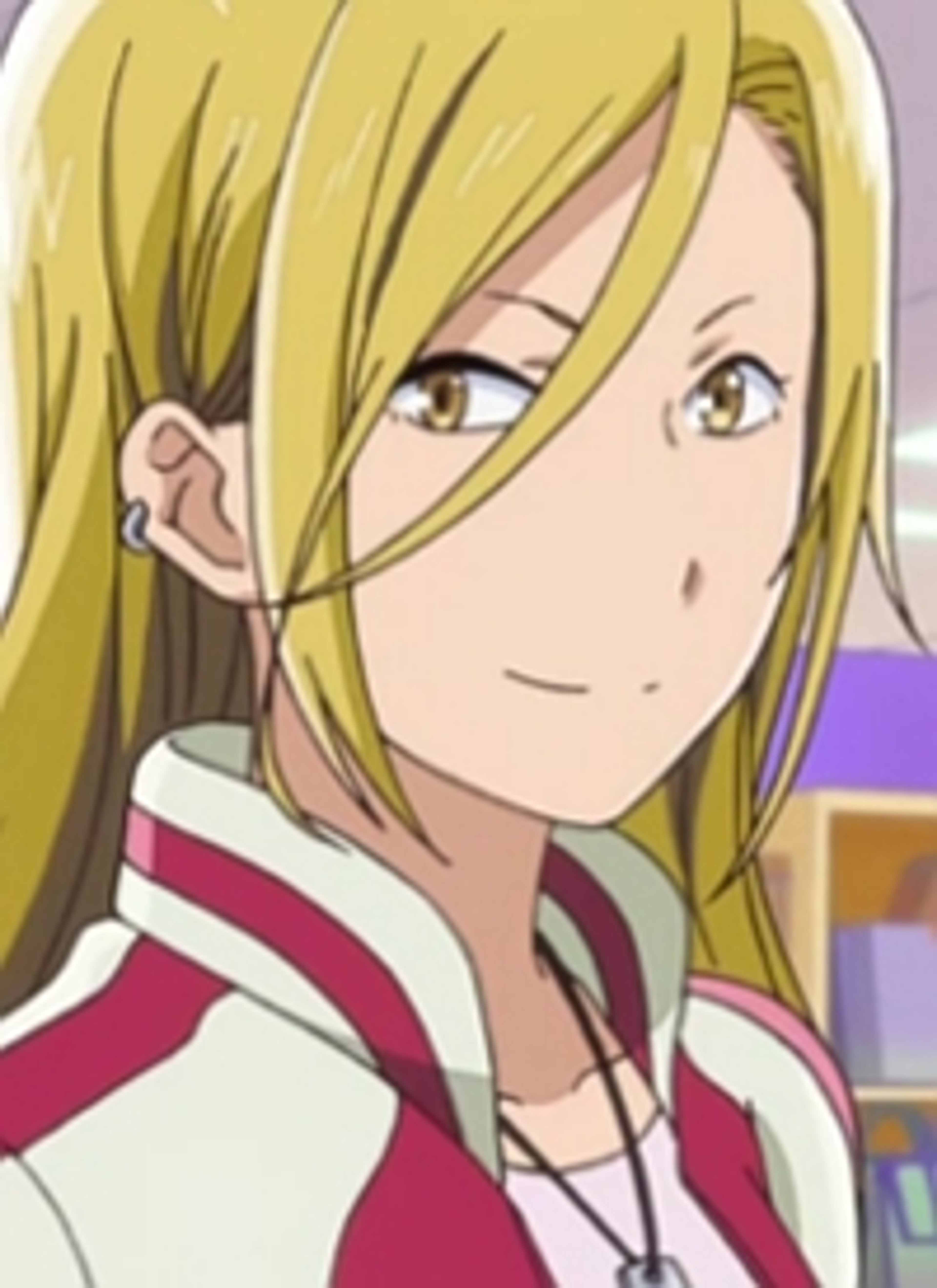 A young woman with a bold, punk-like appearance