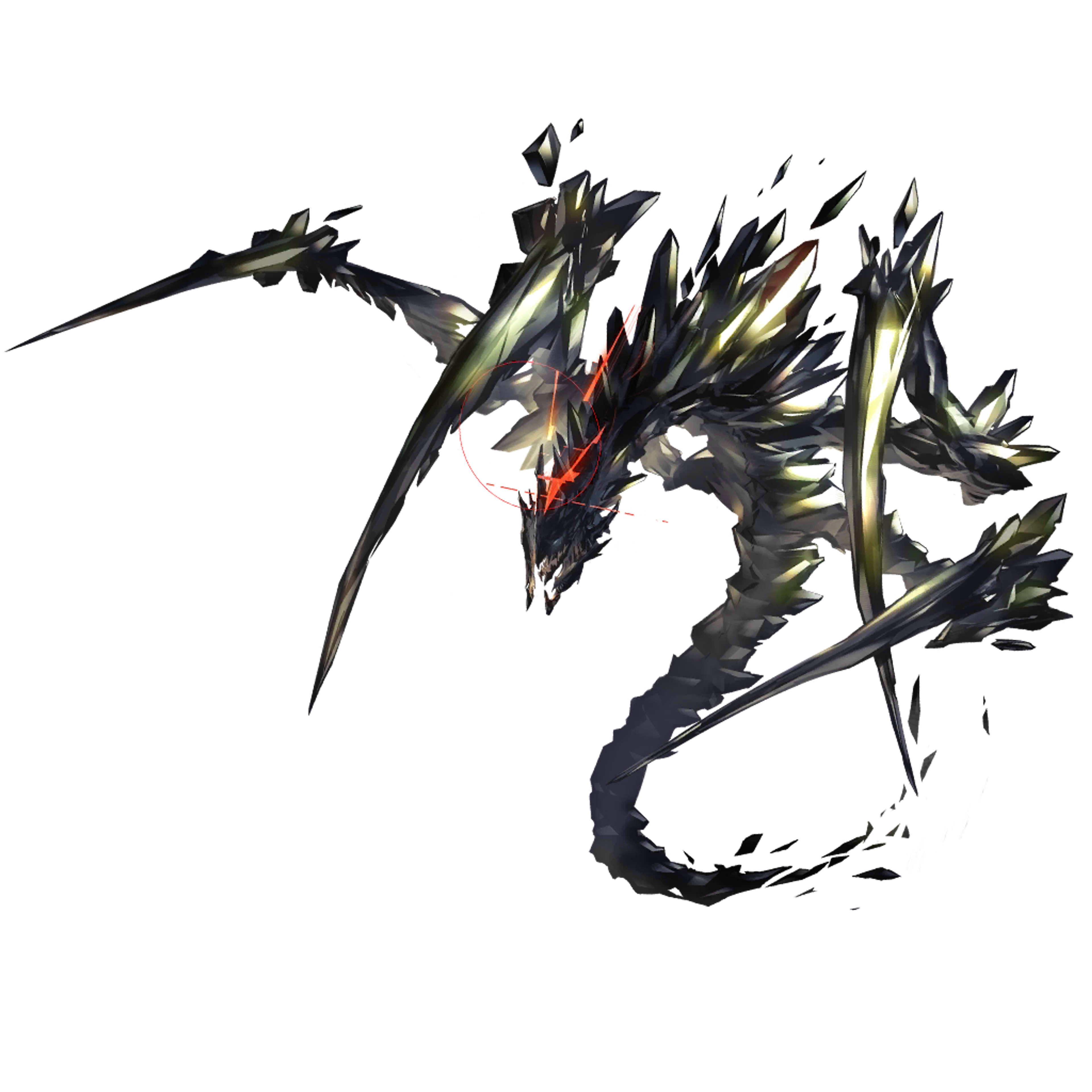 Crystalline biomechanical dragon entity from Arknights