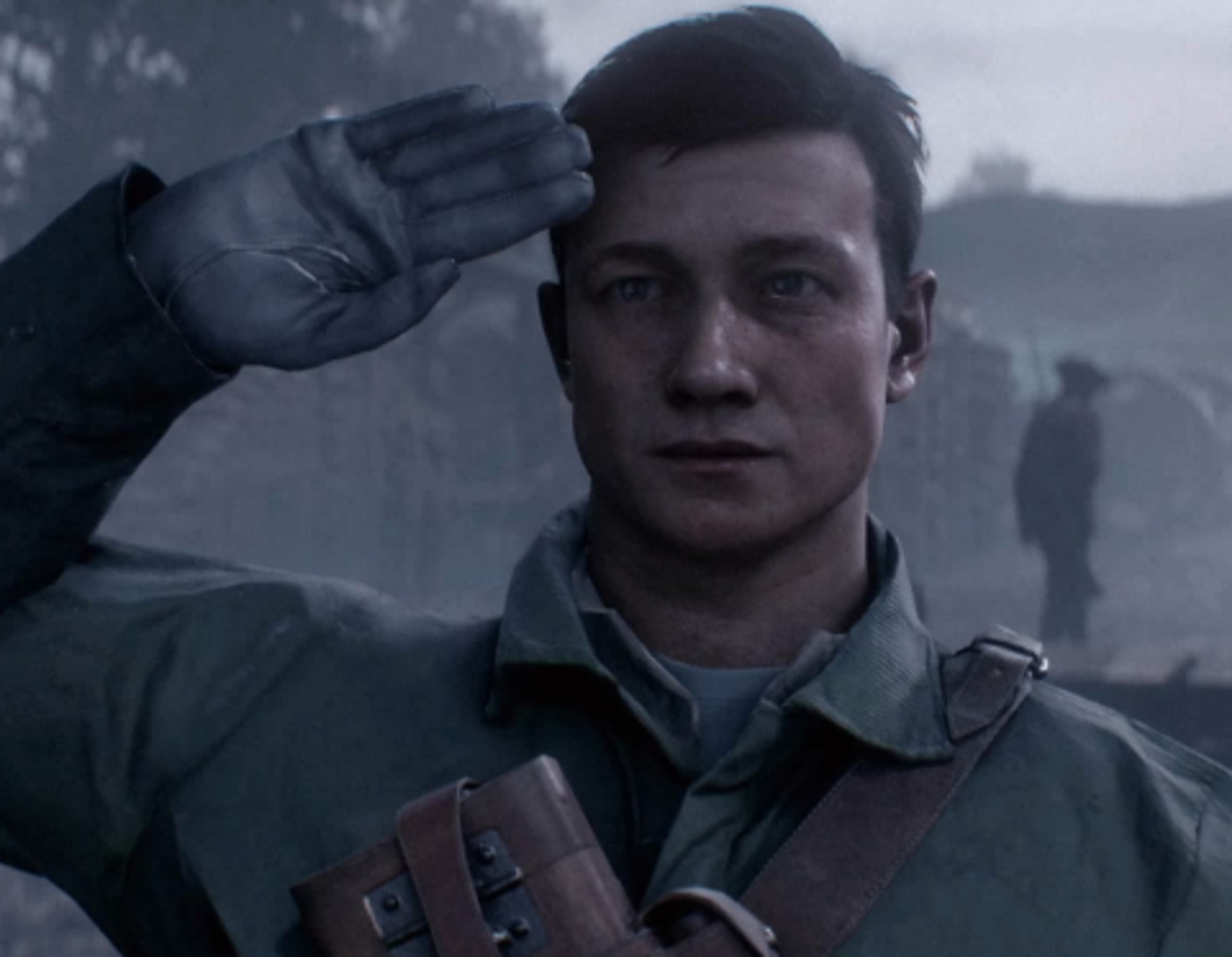 A young British tank driver in uniform during World War I