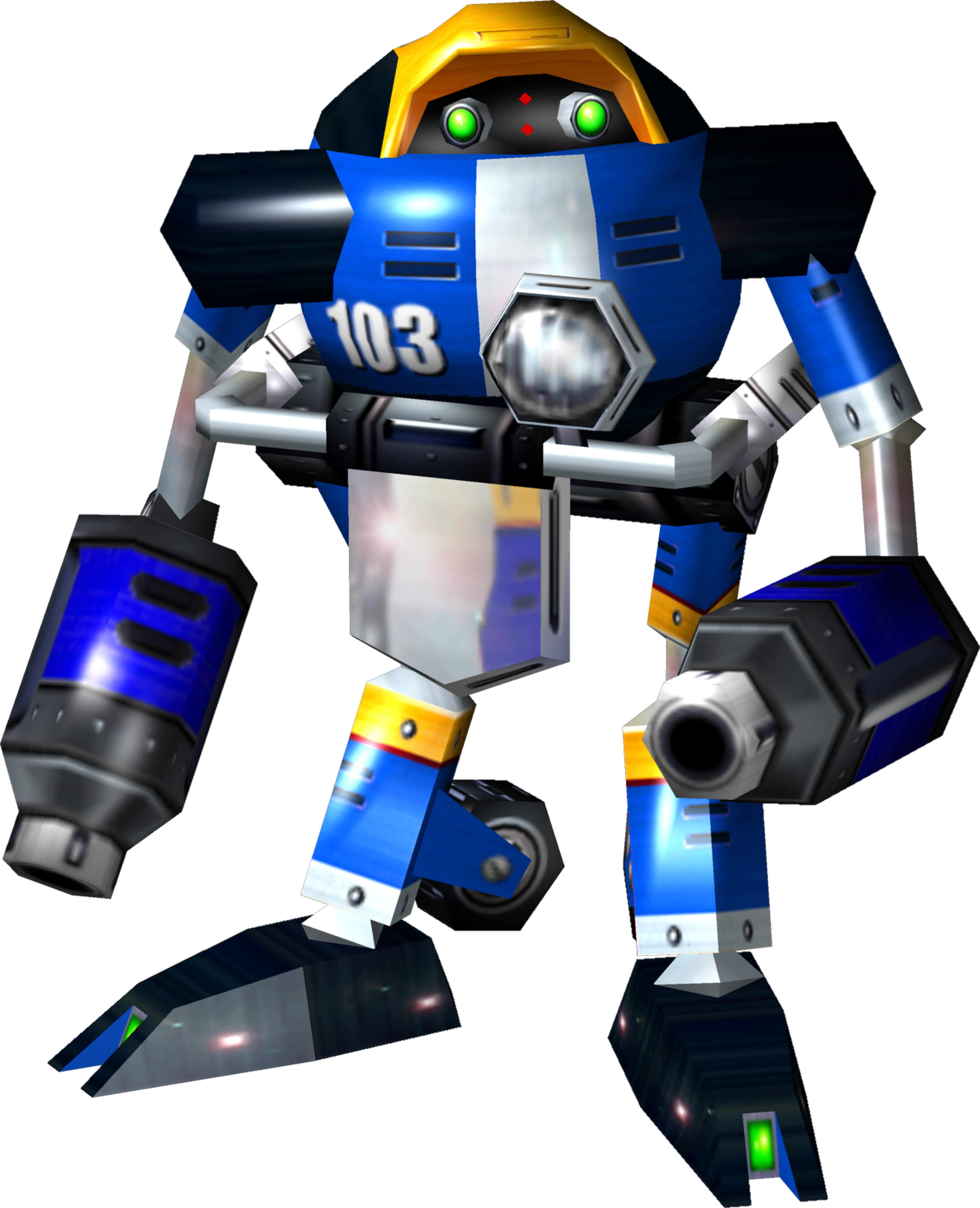 E-103 Delta, blue and white robot from Sonic universe