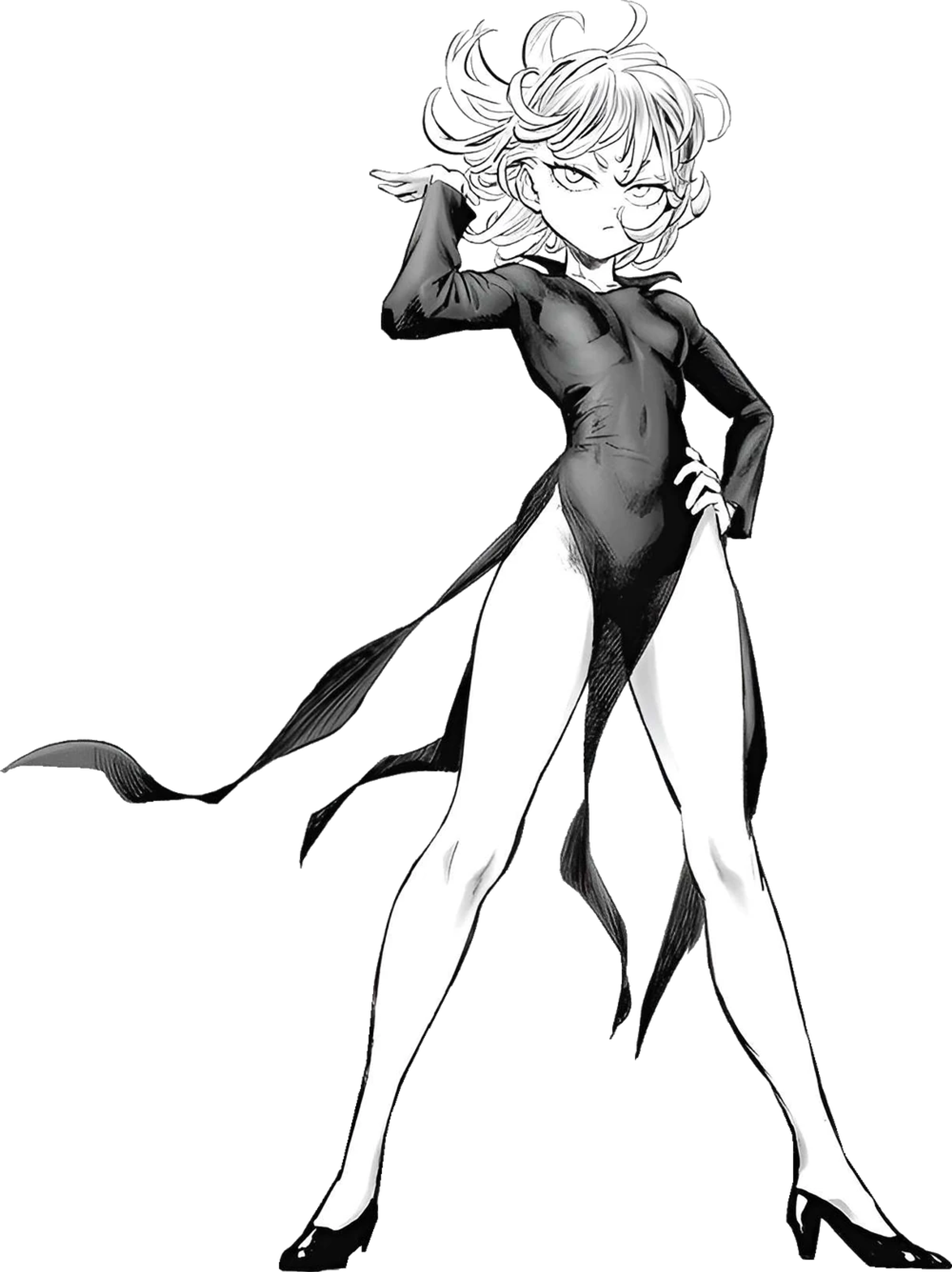 Tatsumaki, green-haired psychic hero from One-Punch Man