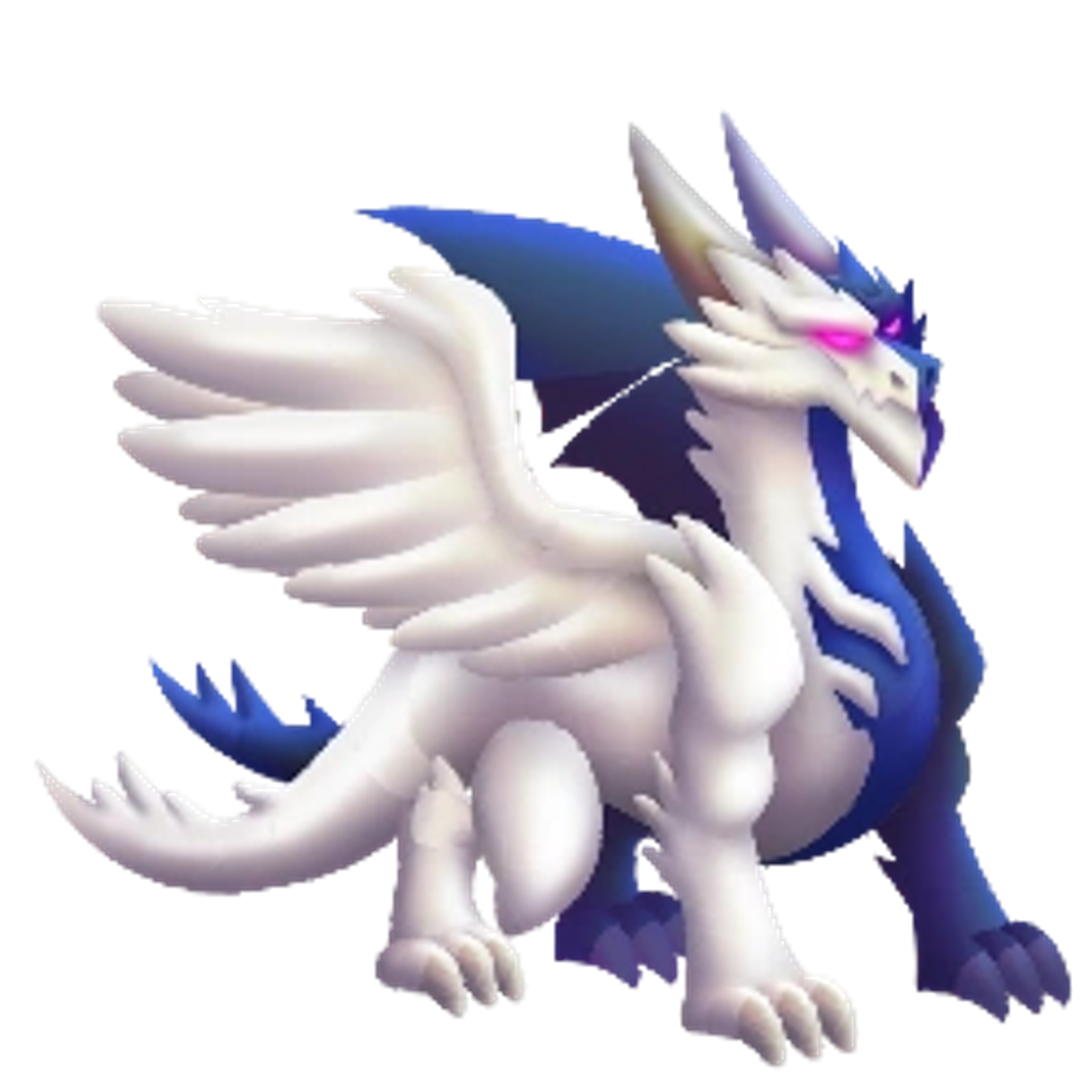 Born from a rare cosmic event where light and dark energies collided, resulting in an egg that was perfectly divided between white and blue.,Emerged with two distinct personalities sharing one body, with the more confident dark side initially dominating communication.,Struggled for centuries to find balance between its two natures, often switching control unpredictably.,Was sought after by Dragon City summoners for its rare legendary status and powerful legend element abilities.,Eventually learned to harness both personalities' strengths, earning its place among the most respected legendary dragons.,Participated in numerous battles where its dual nature proved advantageous, allowing it to switch tactics mid-fight.