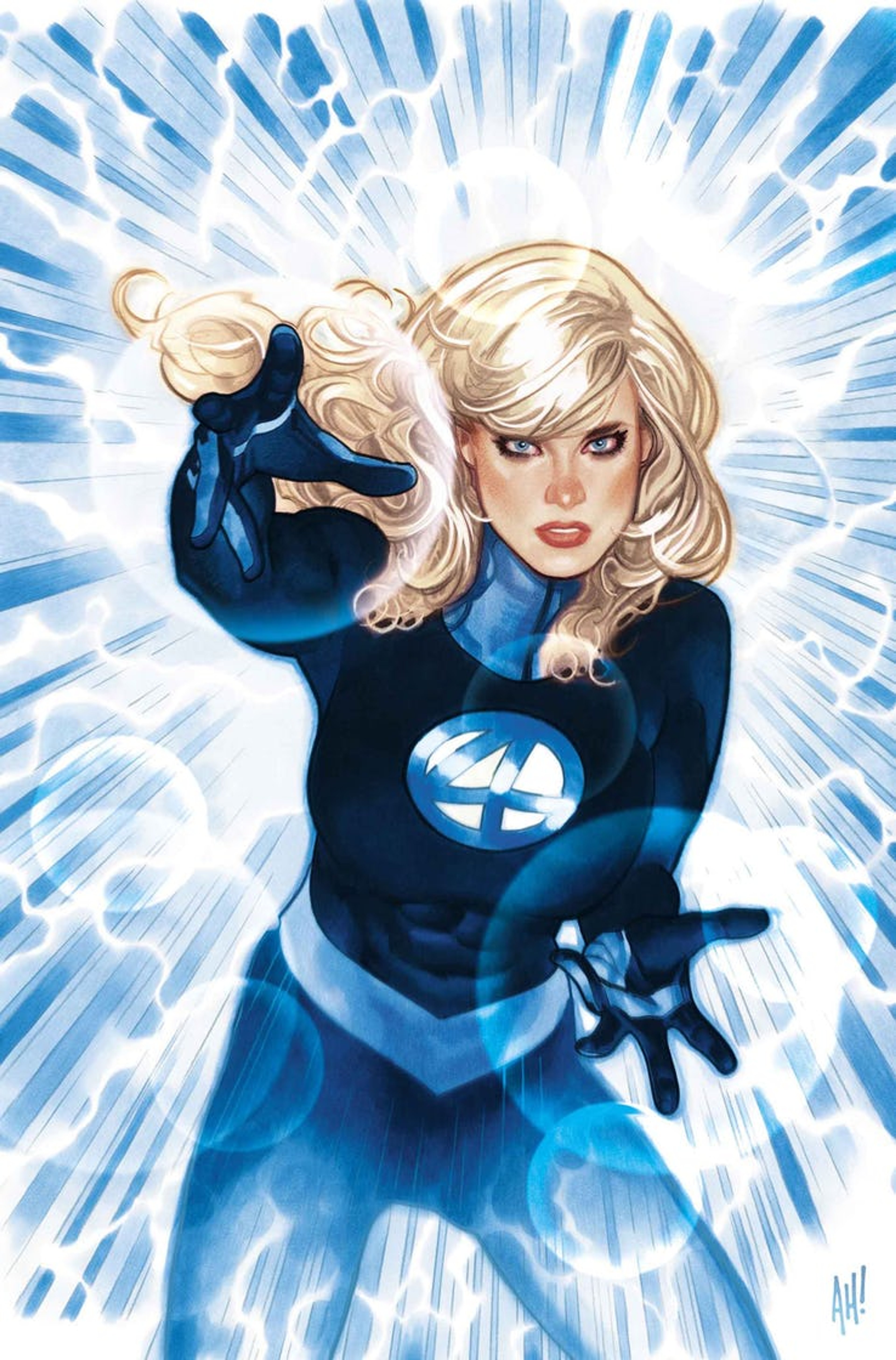 Susan Storm grew up on Long Island with her younger brother Johnny after the tragic death of their mother.,Their father, Franklin Storm, descended into alcoholism and gambling, eventually ending up in prison for accidentally killing a loan shark.,Sue and Johnny went to live with their aunt Marygay, where Sue met and fell in love with Reed Richards, a brilliant scientist.,Sue joined Reed, Johnny, and pilot Ben Grimm on an experimental rocket flight that exposed them all to cosmic rays, granting them superhuman abilities.,This experience forged an unbreakable bond between the four, leading them to become the Fantastic Four.