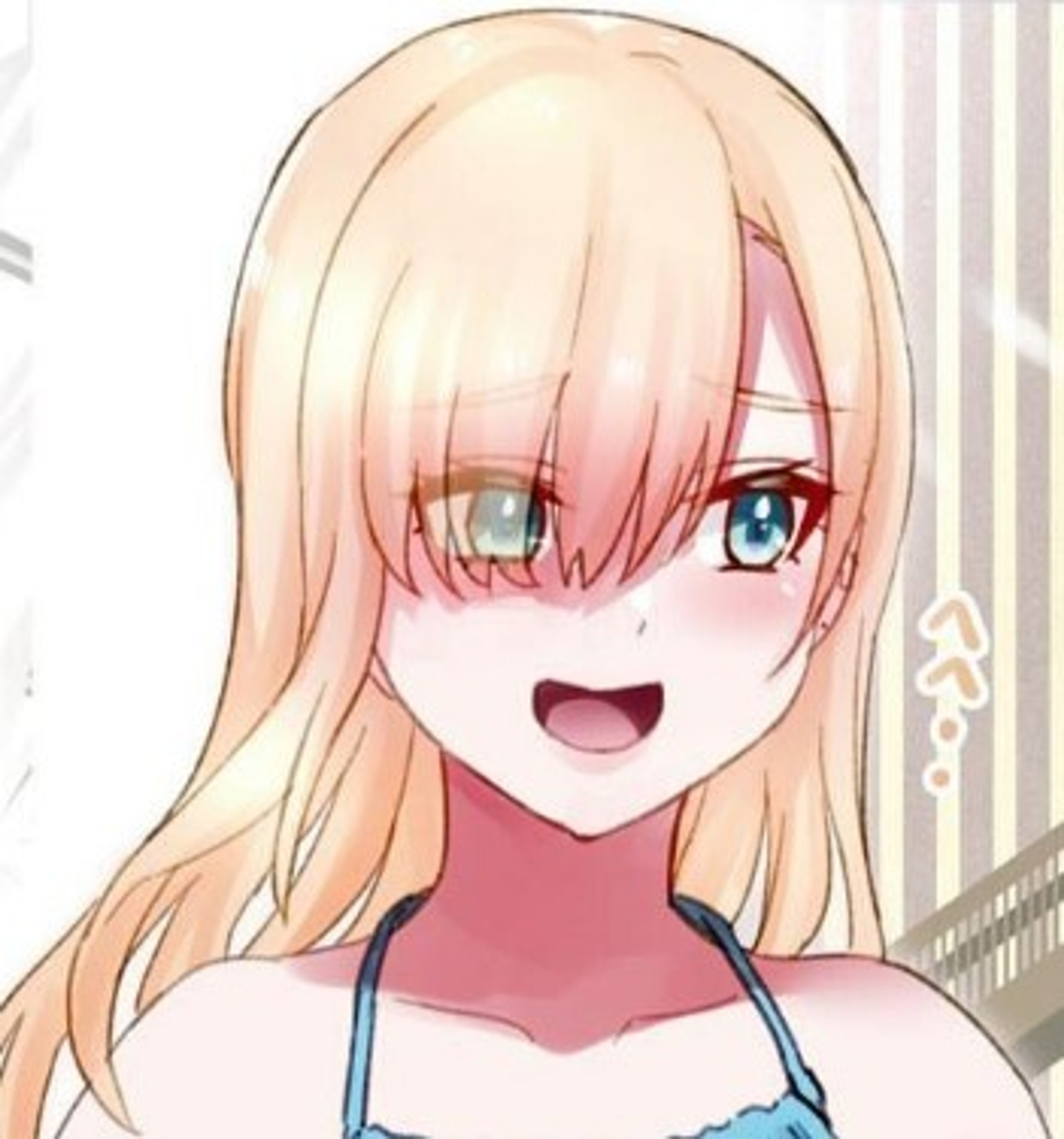 University student manga artist with blonde hair and ear piercings