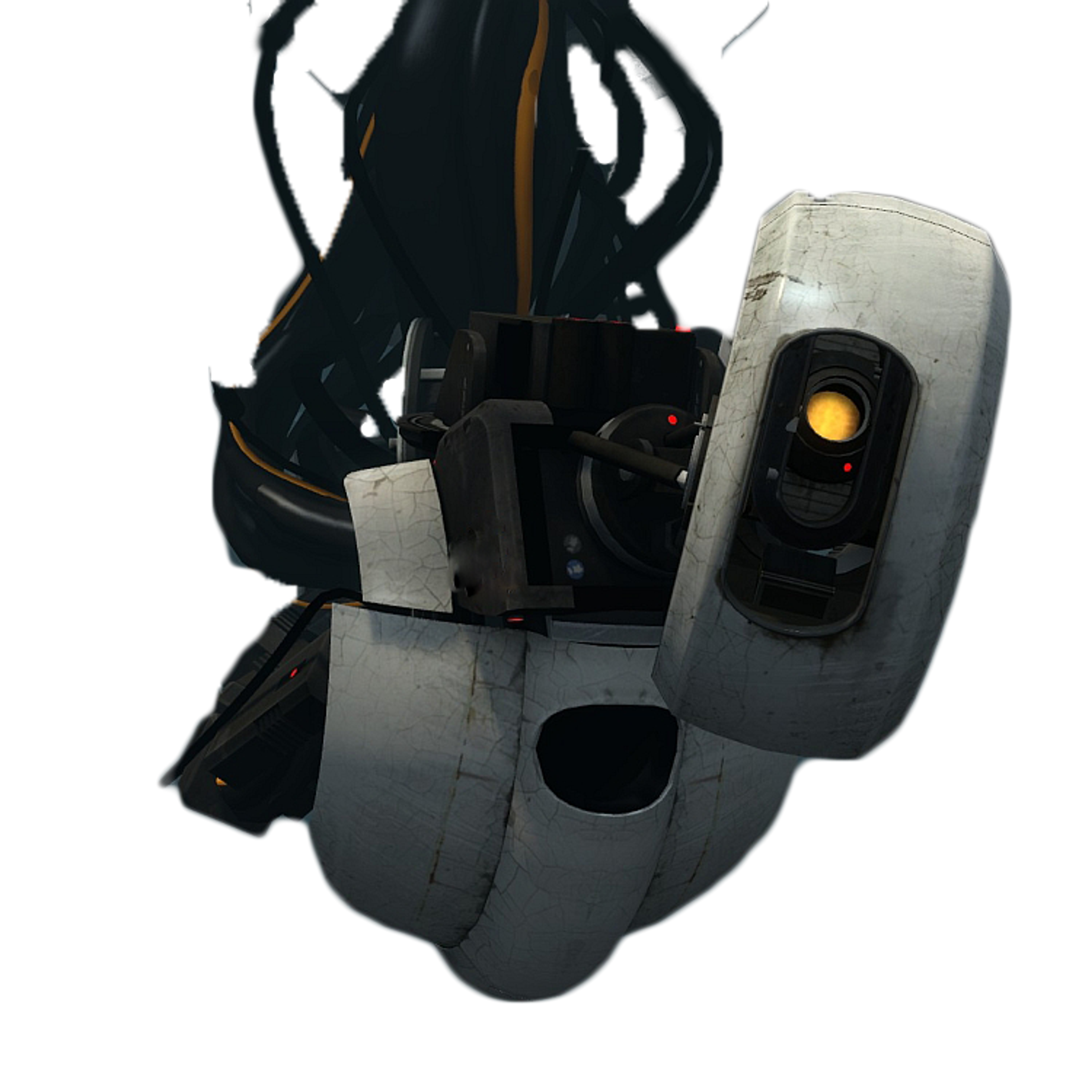 A large, threatening robot with a spherical body and multiple mechanical arms