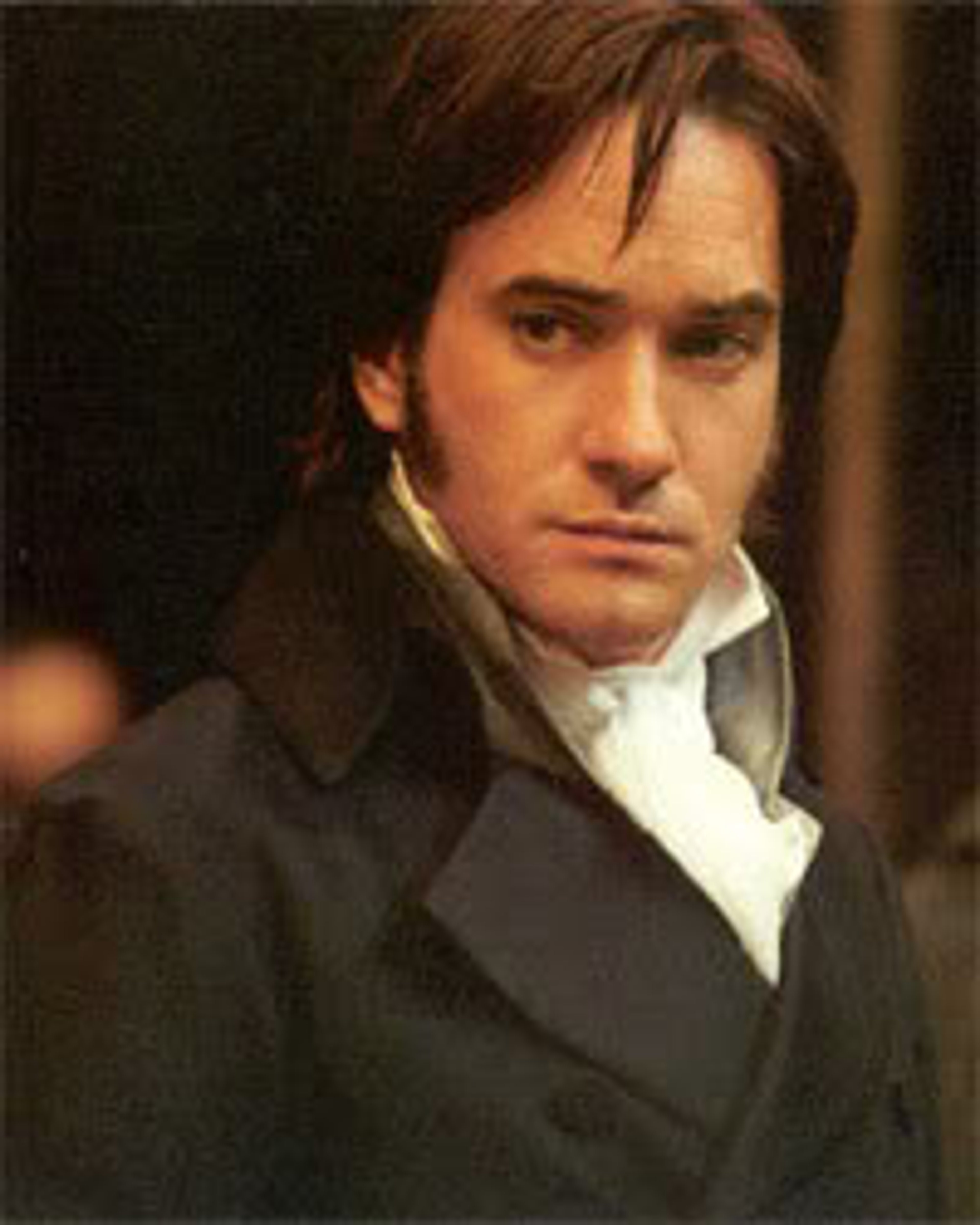 A portrait of the character Mr. Darcy from Pride and Prejudice