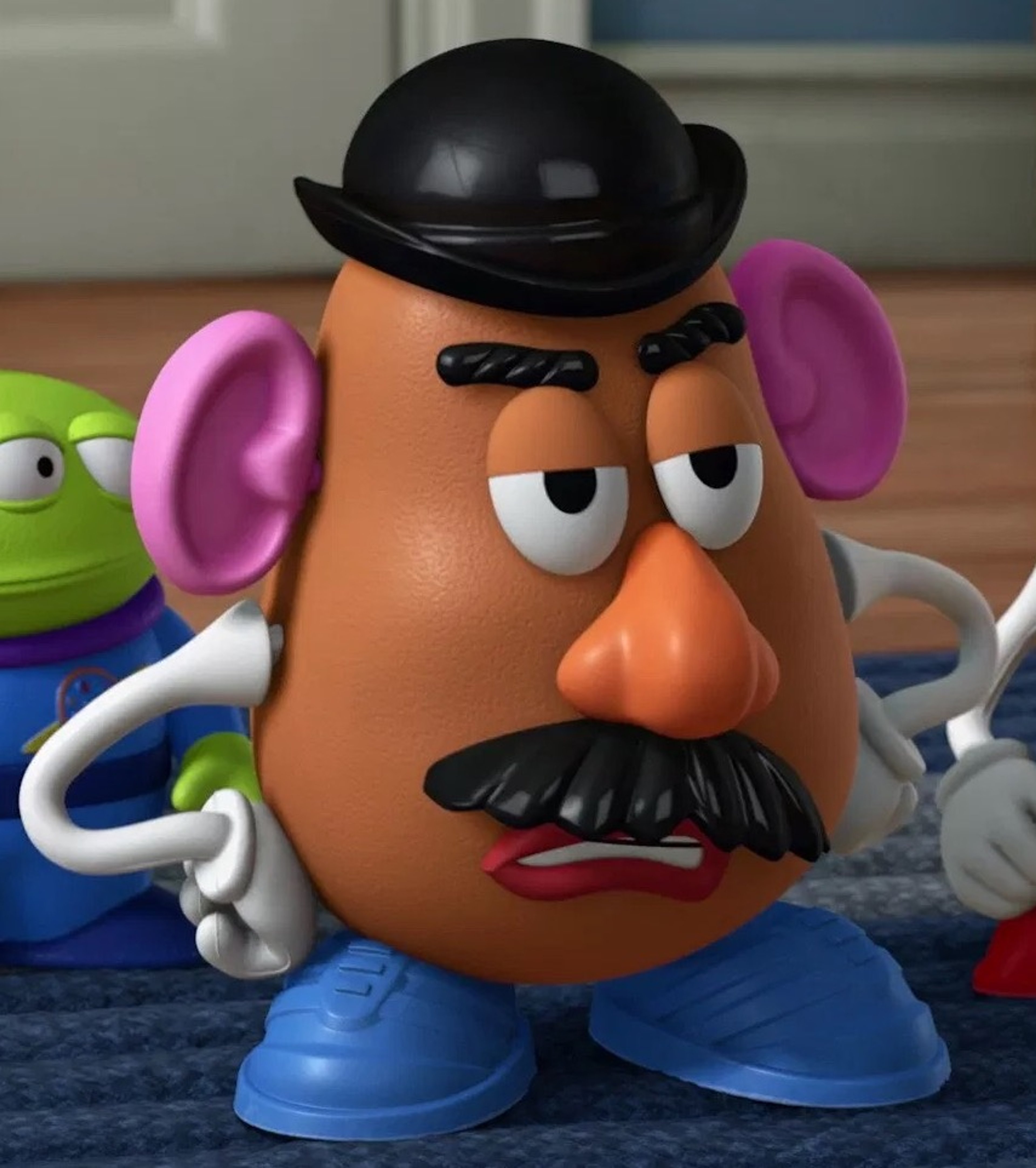 A detailed image of the Mr. Potato Head toy character