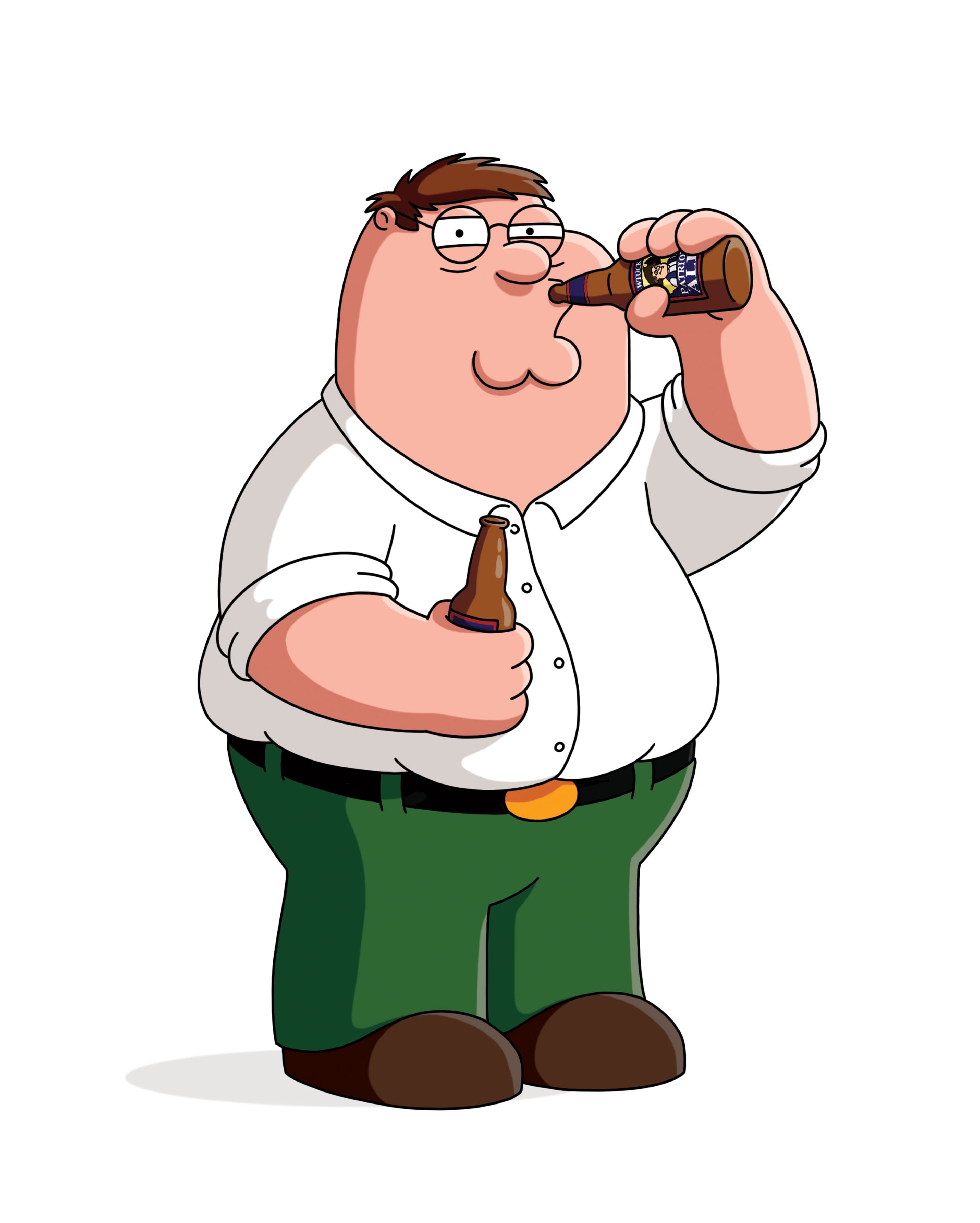 An animated character of an overweight, middle-aged man with glasses and a mustache making a thumbs up gesture.