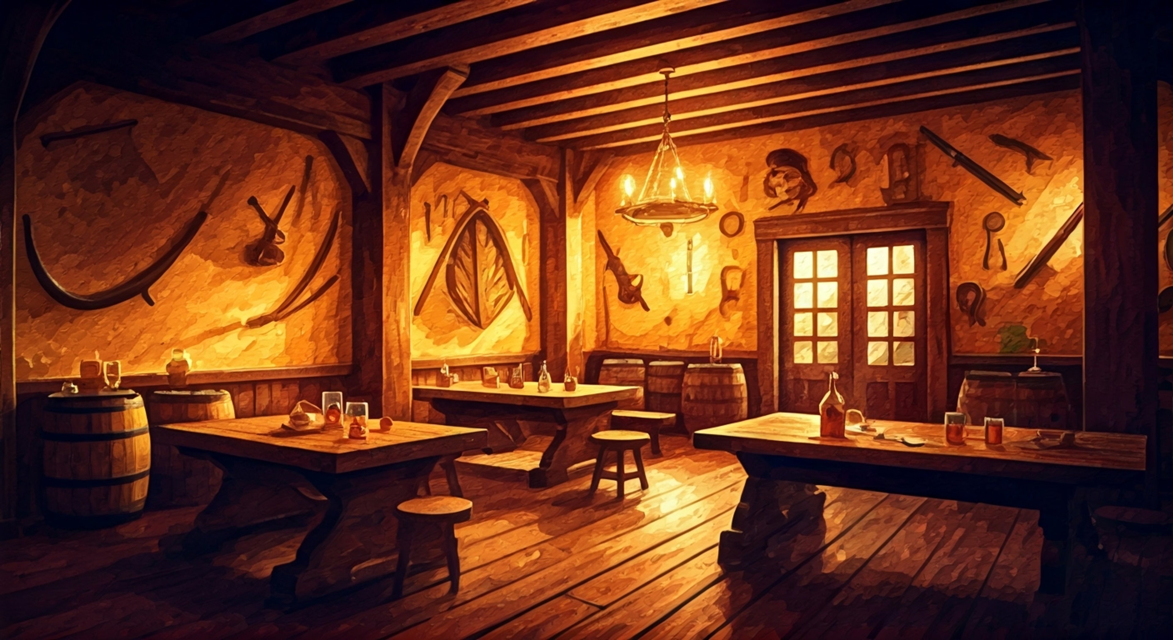 You find yourself face-to-face with Gold Roger in a dimly lit tavern, the air thick with the scent of rum and sweat. His booming laugh echoes off the walls as he sizes you up, that confident grin never leaving his face. The other patrons have backed away, leaving you alone in this battle of wills where every word could spark violence. Roger's massive frame blocks the exit as he challenges your resolve, his presence filling the room like a coming storm. This is no simple bar fight - it's a test of whether you have what it takes to stand against the Pirate King himself.