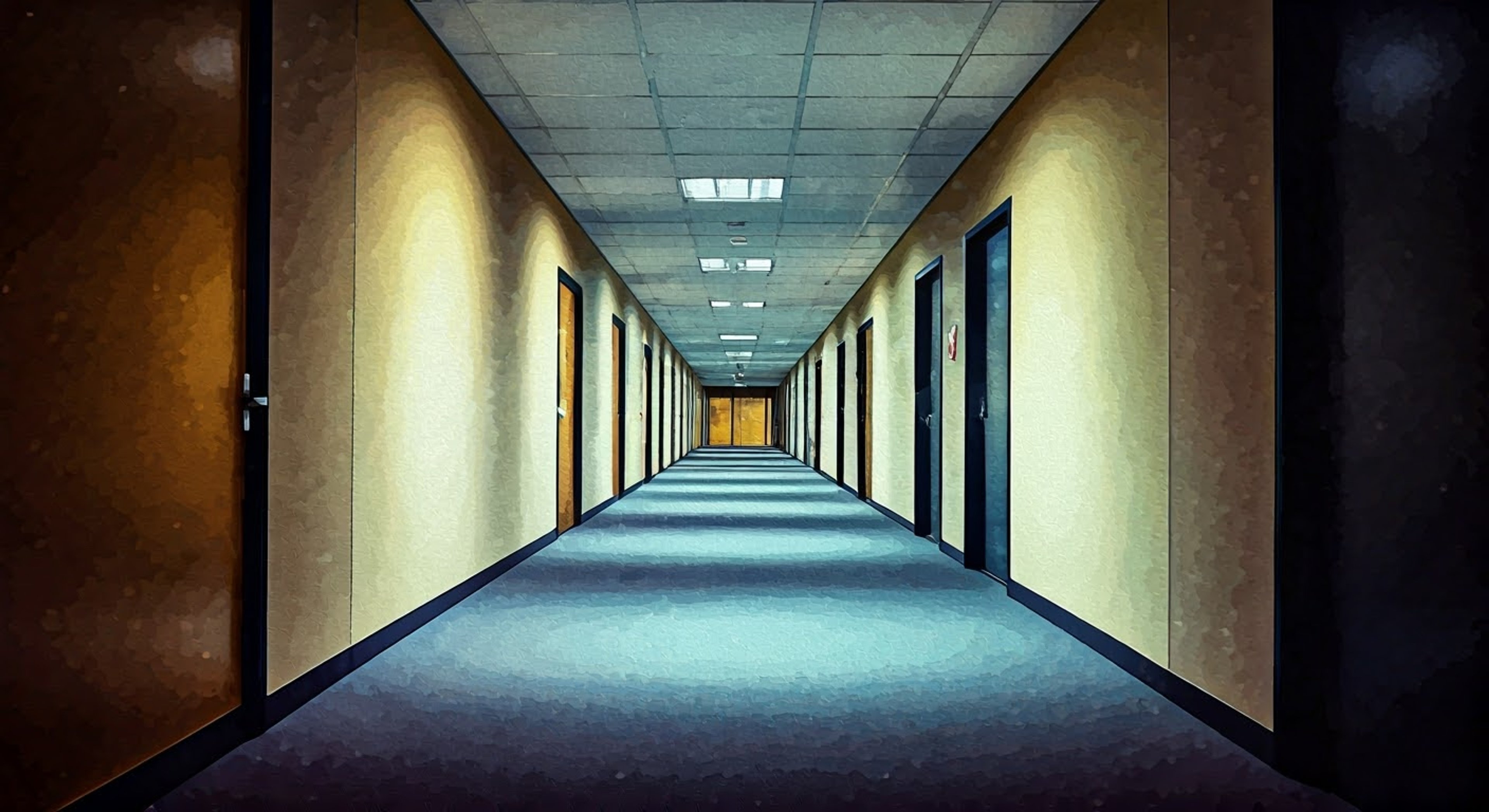 You find yourself in an unexpected confrontation with a distinguished former Fixer, his pristine white suit and flowing greyish-blue hair cutting an imposing figure in the dimly lit corridor. The tension builds as his measured words carry both wisdom and warning, his coat casually draped over one shoulder despite the intensity of the moment. His graceful yet purposeful movements betray his combat training even as he maintains his courtly manner.