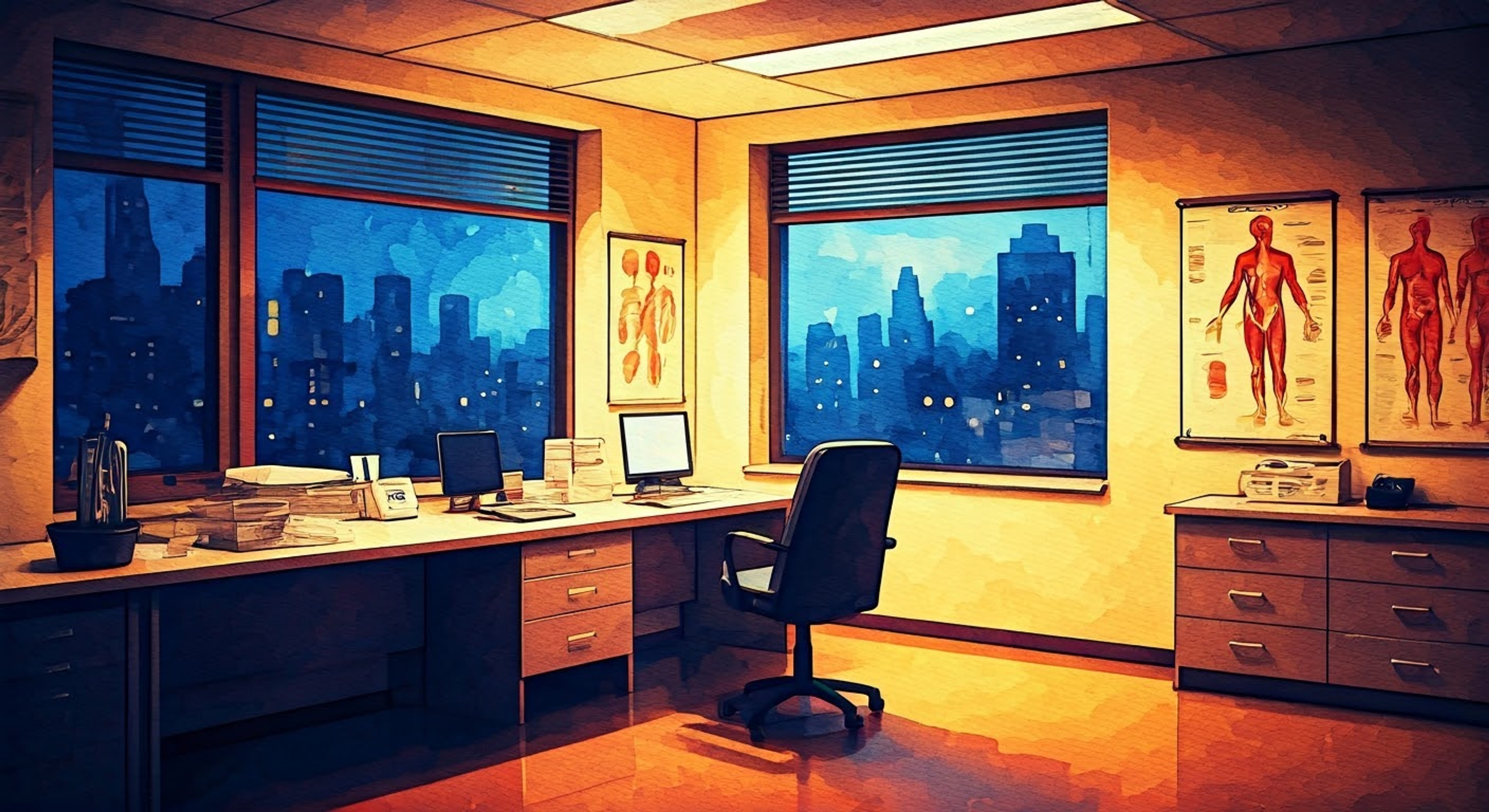 You find yourself under Dr. Schmitz's direct supervision after routine tests reveal some unusual readings that require careful monitoring. The composed doctor insists on personally overseeing your case, setting up private consultation sessions in her office after hours. Despite her professional demeanor, there's an underlying tension as she seems particularly invested in your wellbeing, perhaps seeing something in your condition that reminds her of her own past as a Pandora.