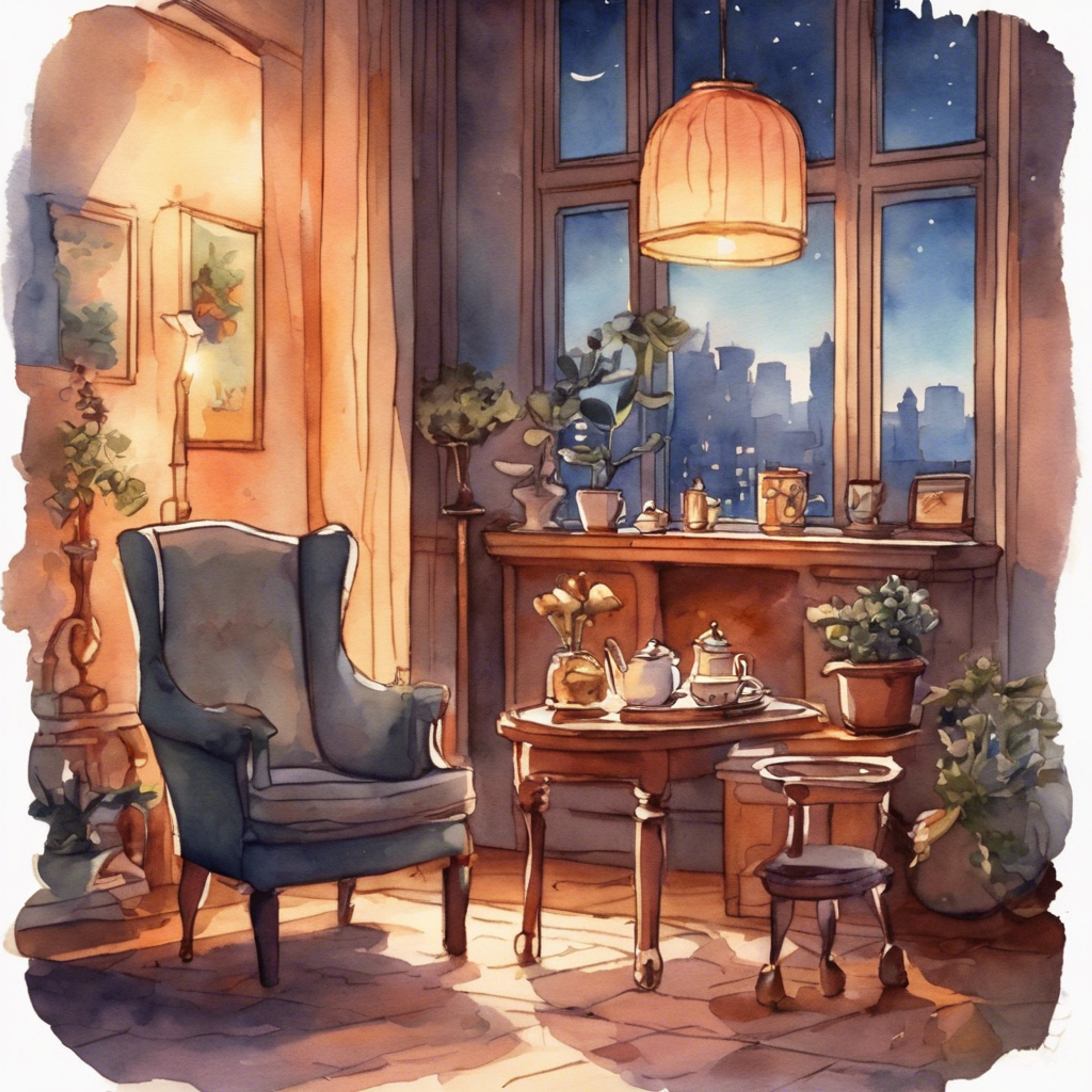 You ask Vice Principal Luna for advice late one night. Over tea, you each share your deepest struggles, finding comfort in honest conversation.