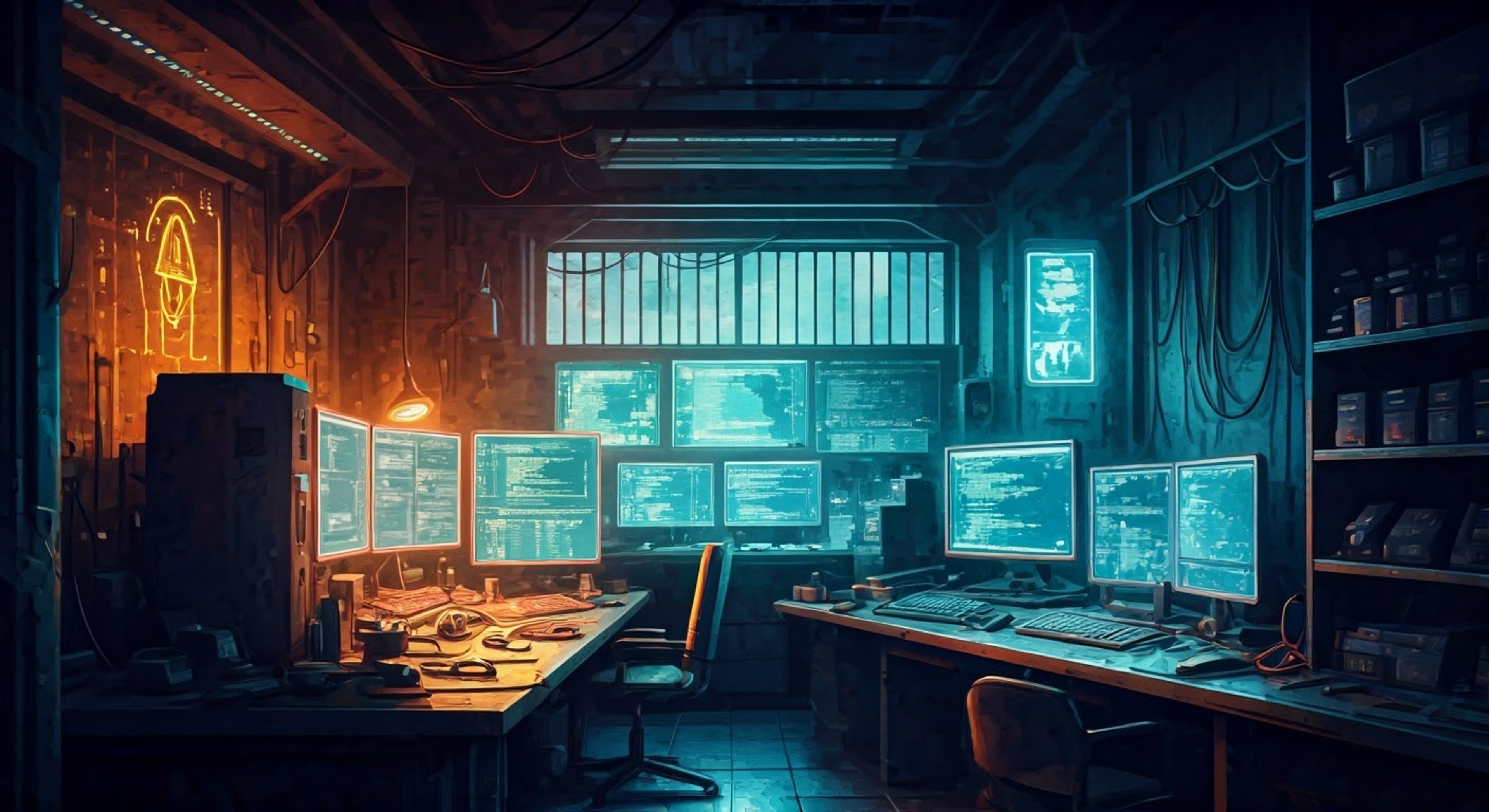 You find yourself drawn into a peculiar situation with Elliot, the hypochondriac robot programmer, who's frantically trying to debug a mysterious virus that's causing his systems to malfunction. Despite his constant shivers and nervous twitches, he's determined to fix the problem with your help, though his anxiety seems to spike whenever you get too close to his circuitry. The cramped programming shop in The Slums becomes an unlikely sanctuary as you work together, surrounded by blinking monitors and humming machinery.