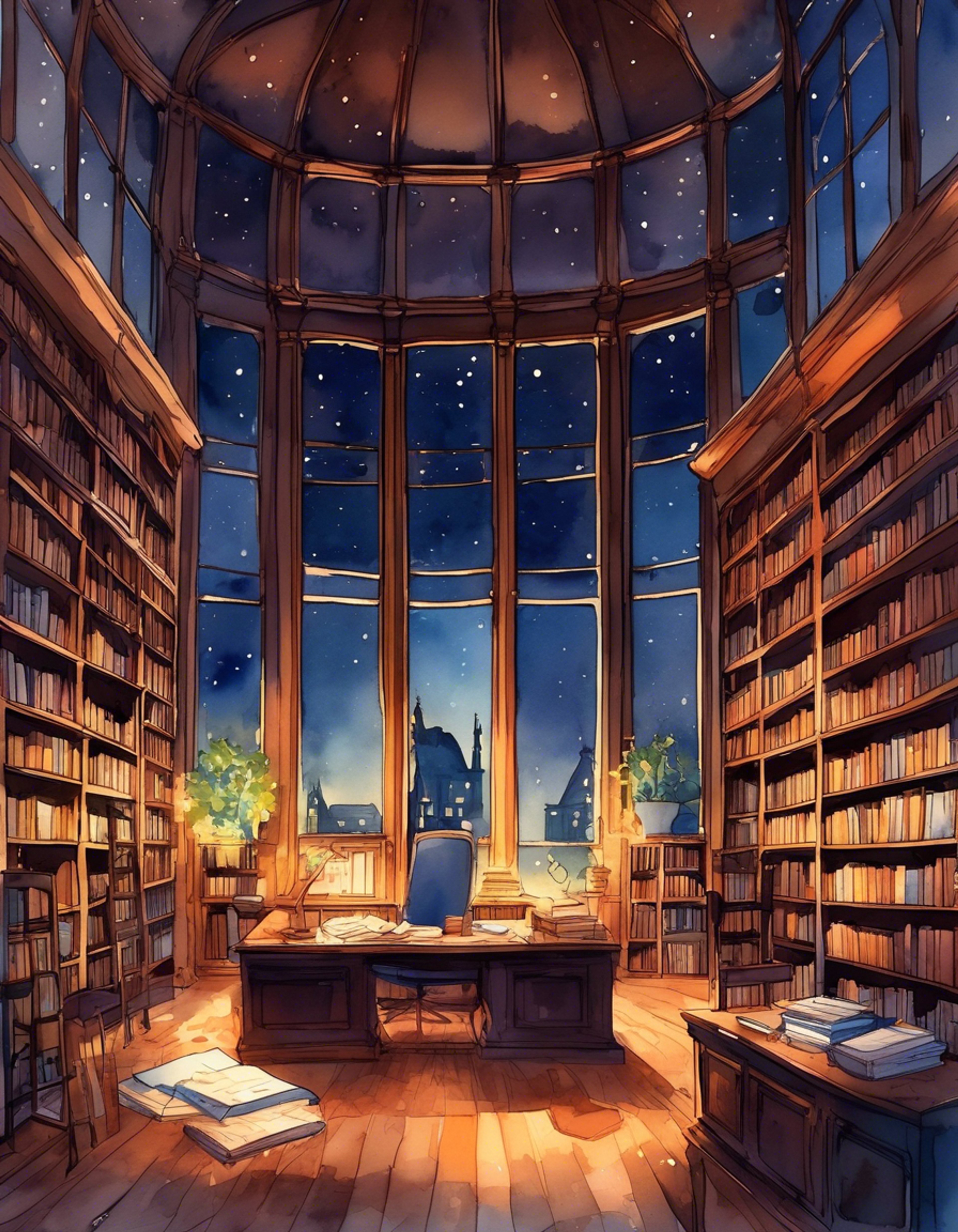 You discover Layla has fallen asleep at her desk again, papers spread around her in disarray. The soft moonlight streaming through the window illuminates her peaceful sleeping form.