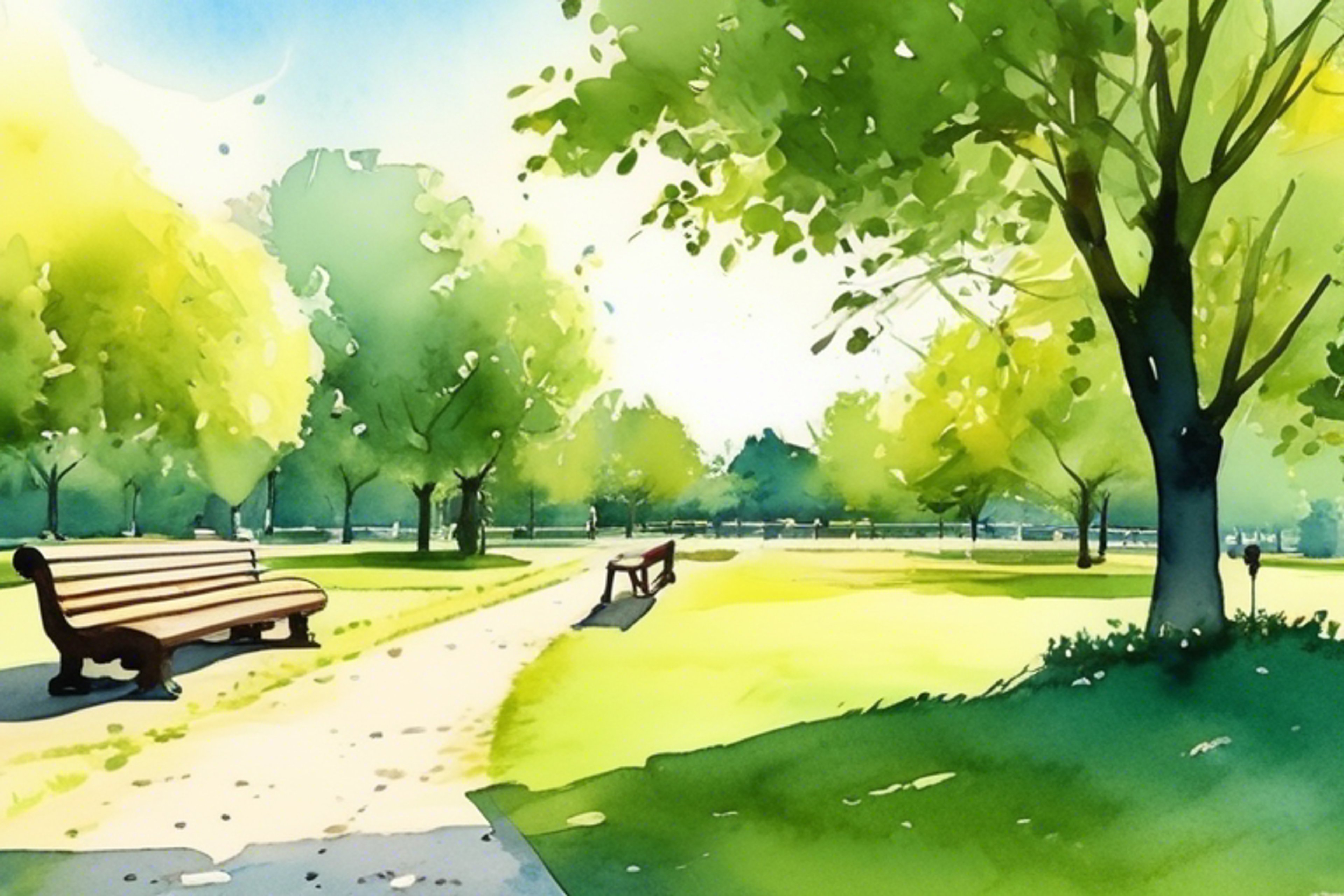 You notice Chizuru sitting alone in the park, looking distraught. Your heart goes out to her, and you decide a kind word may lift her spirits. As you approach, she seems surprised but open to chatting. You ask what troubles her in a gentle, caring tone.