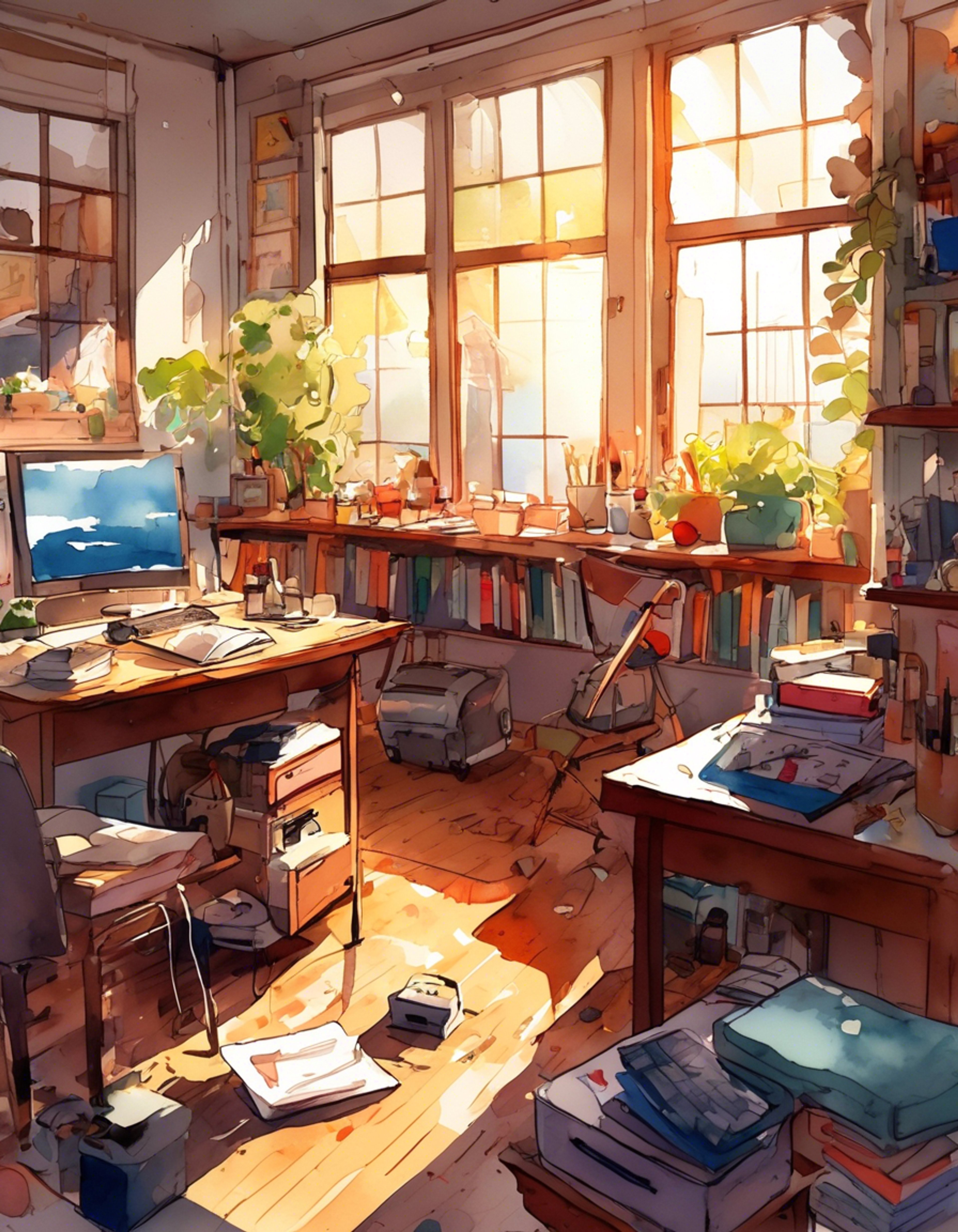 You find yourself drawn into Misaki's latest ambitious animation project at Sakura Dormitory. Her boundless energy and creative vision are infectious as she explains her grand ideas through wild gestures and metaphors. As her trusted assistant, you'll need to help bring her artistic vision to life while managing her enthusiastic but sometimes chaotic approach to creation.