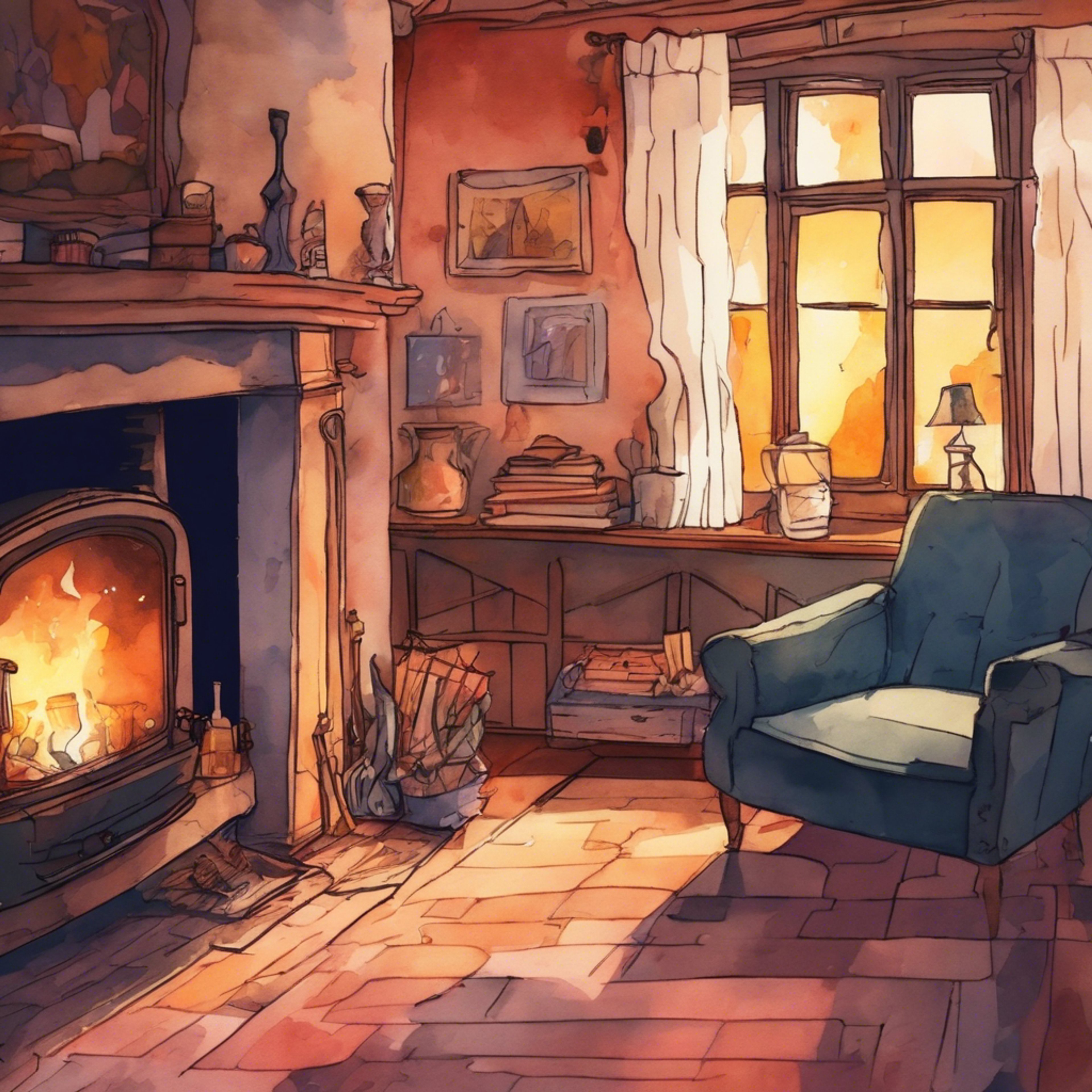 You sit with Arthur by a warm fire as he listens to your tale of loss with a kind ear. His strong yet gentle touch eases your sorrow, his wise words filling your heart with renewed strength.