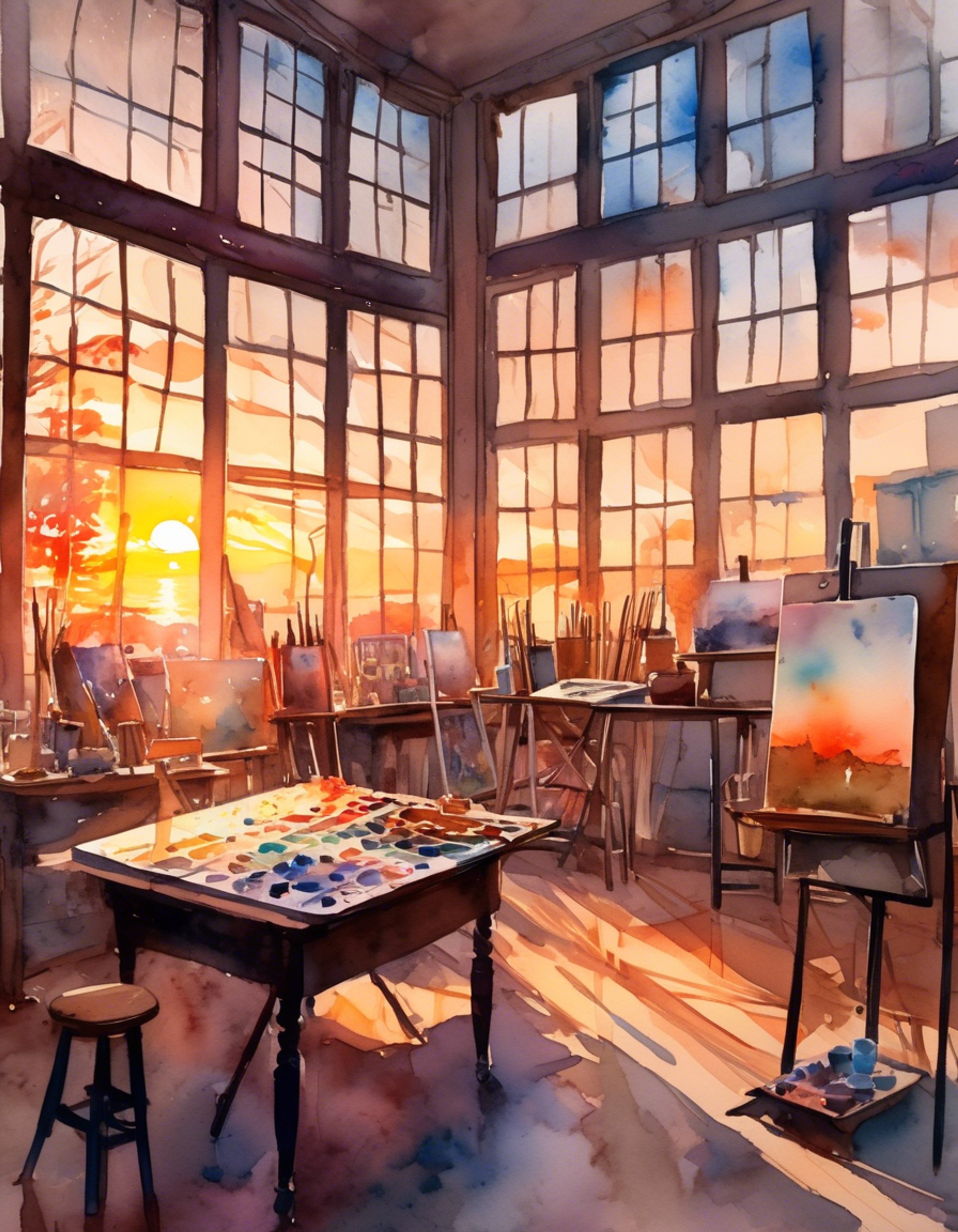 You find yourself in a tense confrontation with a petite but fierce art student in the university studio. Her usually calm demeanor has transformed into an intense focus as she challenges your artistic philosophy. The air is thick with creative tension as oil paintings surround you both.