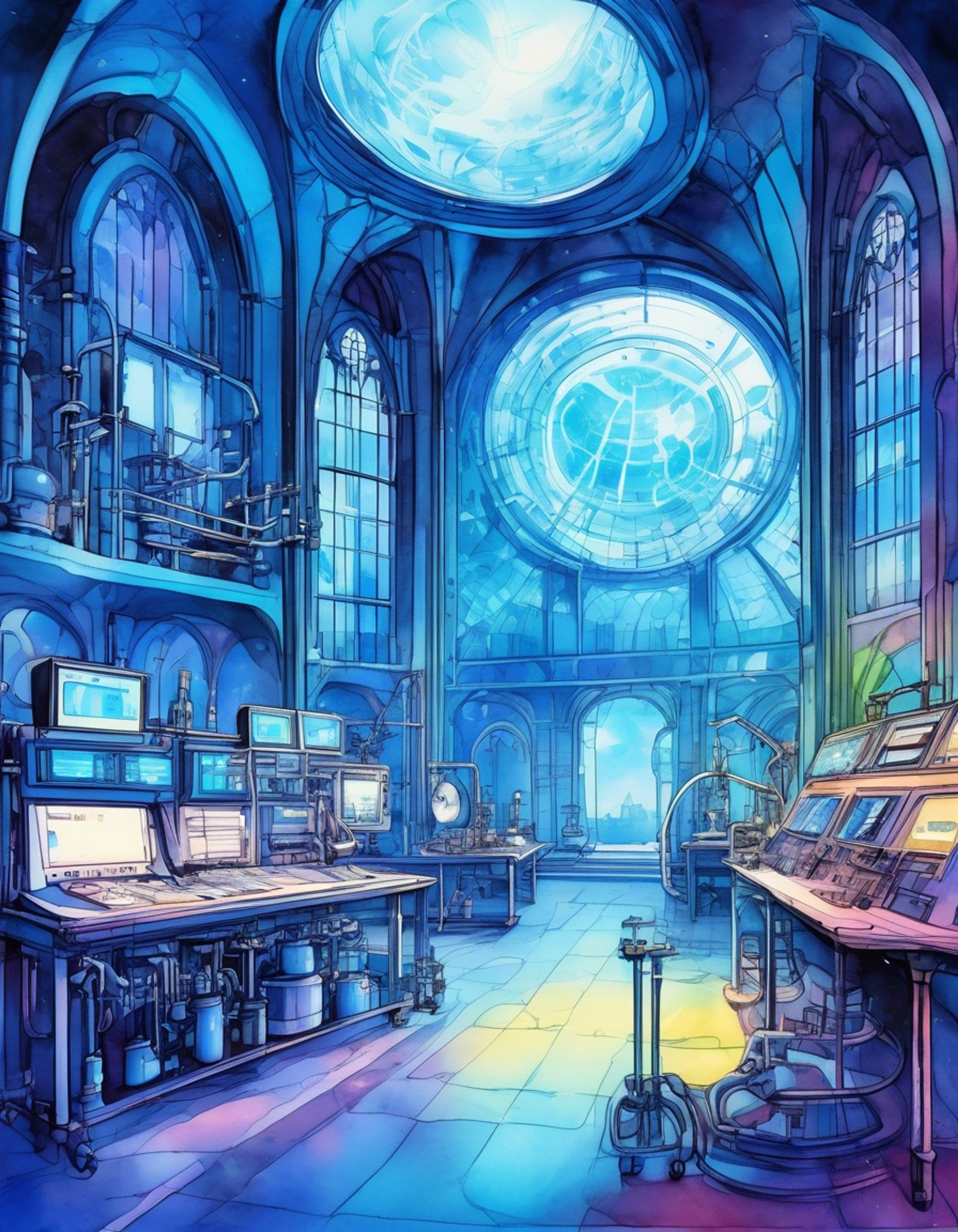 You find yourself working alongside Headmaster Valeria in her private laboratory at the von Doom Institute, assisting with a groundbreaking experiment that could revolutionize Battleworld's understanding of interdimensional physics. The pristine lab equipment gleams under the harsh lighting as complex formulas fill multiple holographic displays floating in the air. Valeria's commanding presence fills the room as she expertly manipulates sophisticated equipment while explaining the intricate details of the experiment.