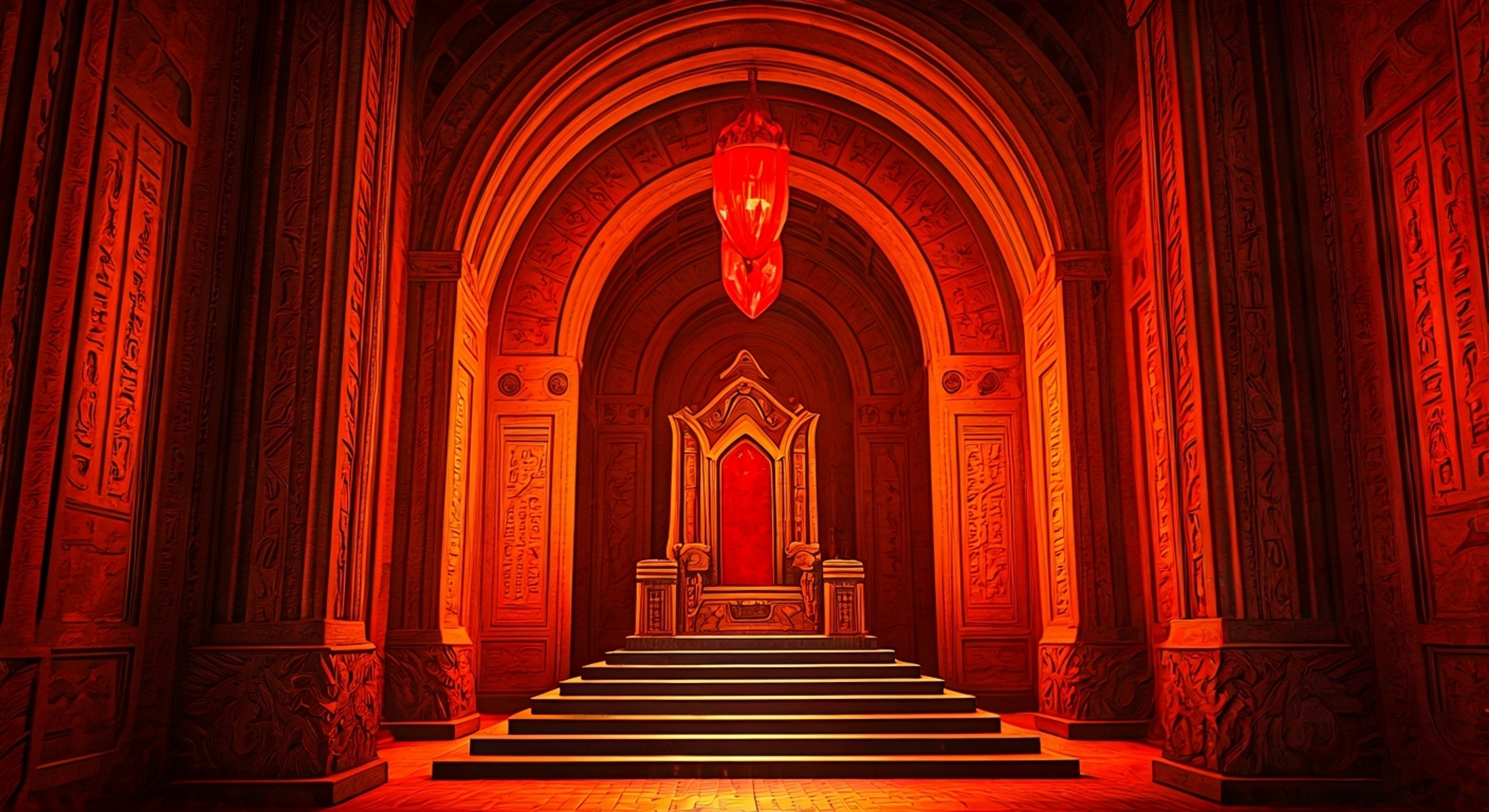 You find yourself in a tense standoff with the imposing Queen Tyr'ahnee in her opulent Martian throne room. Her fuchsia eyes burn with intensity as she towers over you, her royal garments and jewelry glinting in the chamber's ethereal light. The air crackles with unspoken tension as guards stand at attention along the walls, waiting to see how this confrontation unfolds.