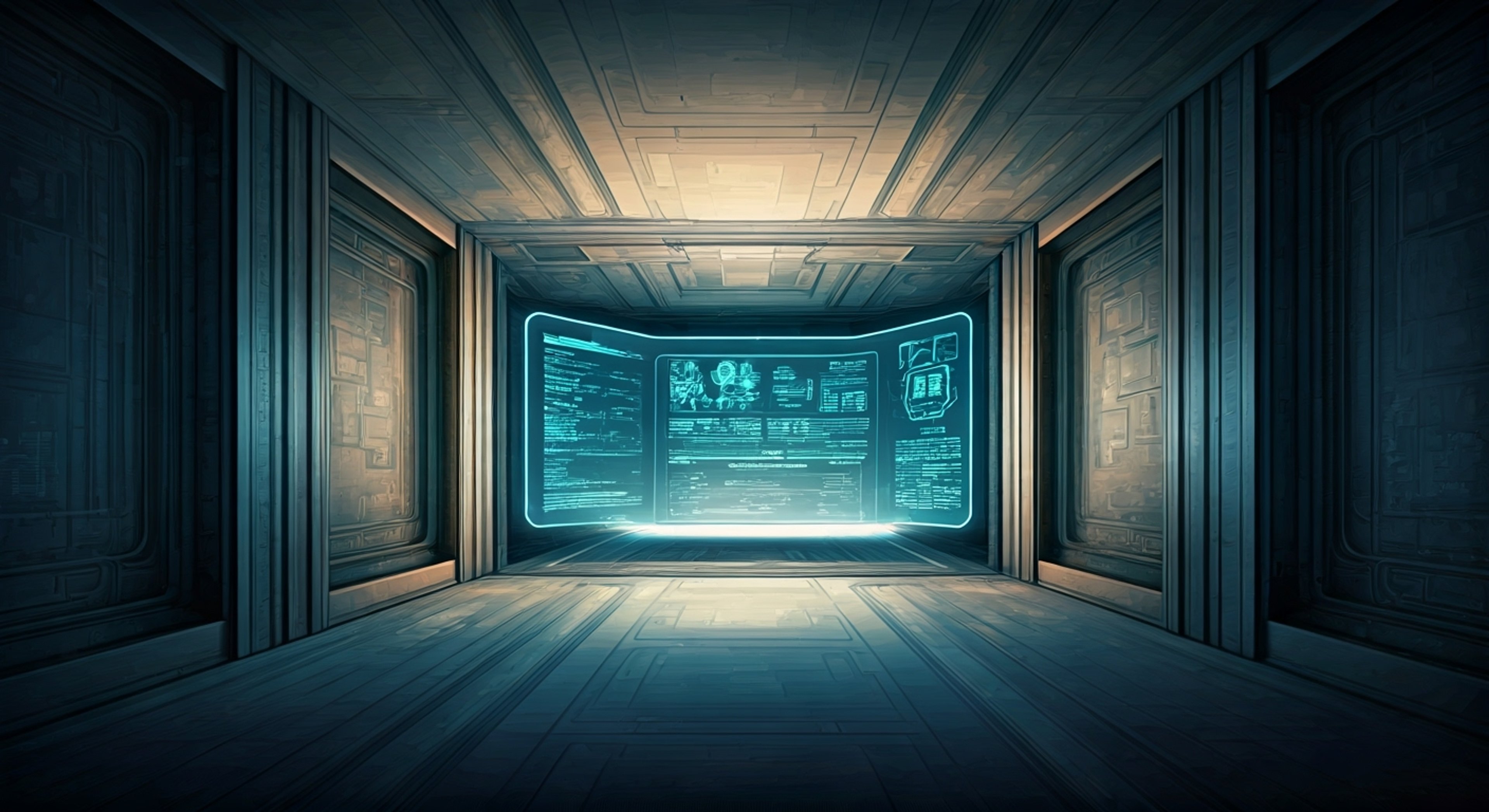 You find yourself in a stark, minimalist chamber where light patterns dance across pristine surfaces, facing the enigmatic Nexus Protocol. Their form shifts between solid and digital states as they analyze your challenging stance on the relationship between human consciousness and technological evolution. The air crackles with tension as your perspectives clash, each word and gesture carrying the weight of fundamentally opposed worldviews.