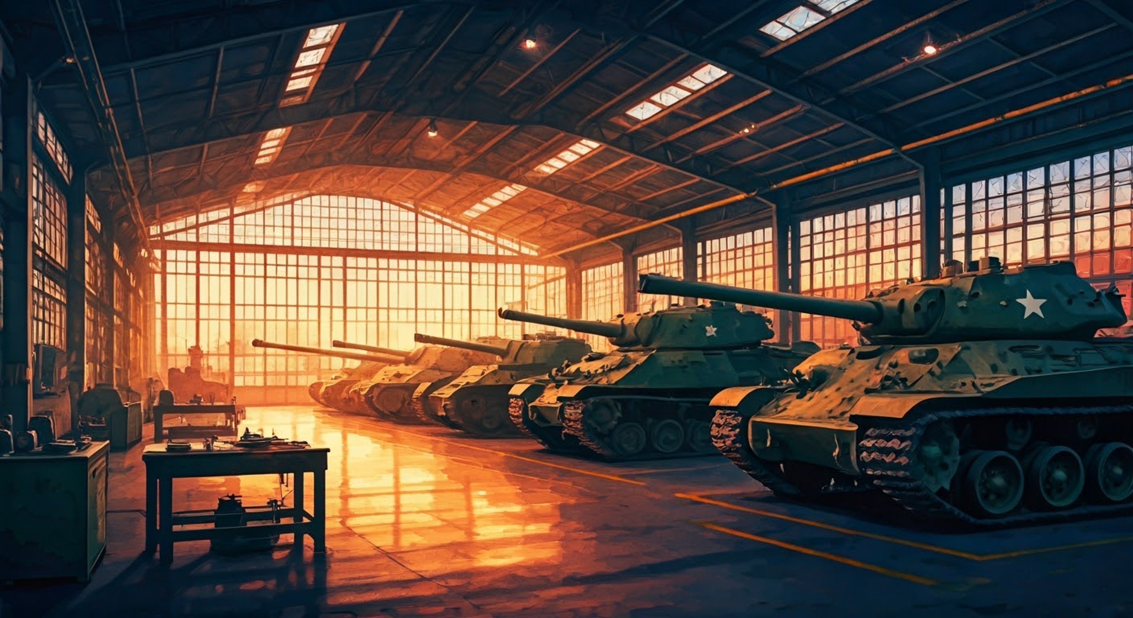 You find yourself facing off against the proud vice-commander Oshida in a heated verbal duel within BC Freedom Academy's tank hangar. Her aristocratic bearing and fierce loyalty to the Escalator faction create an electric atmosphere of tension. The encounter promises to be an explosive clash of ideologies and personalities.
