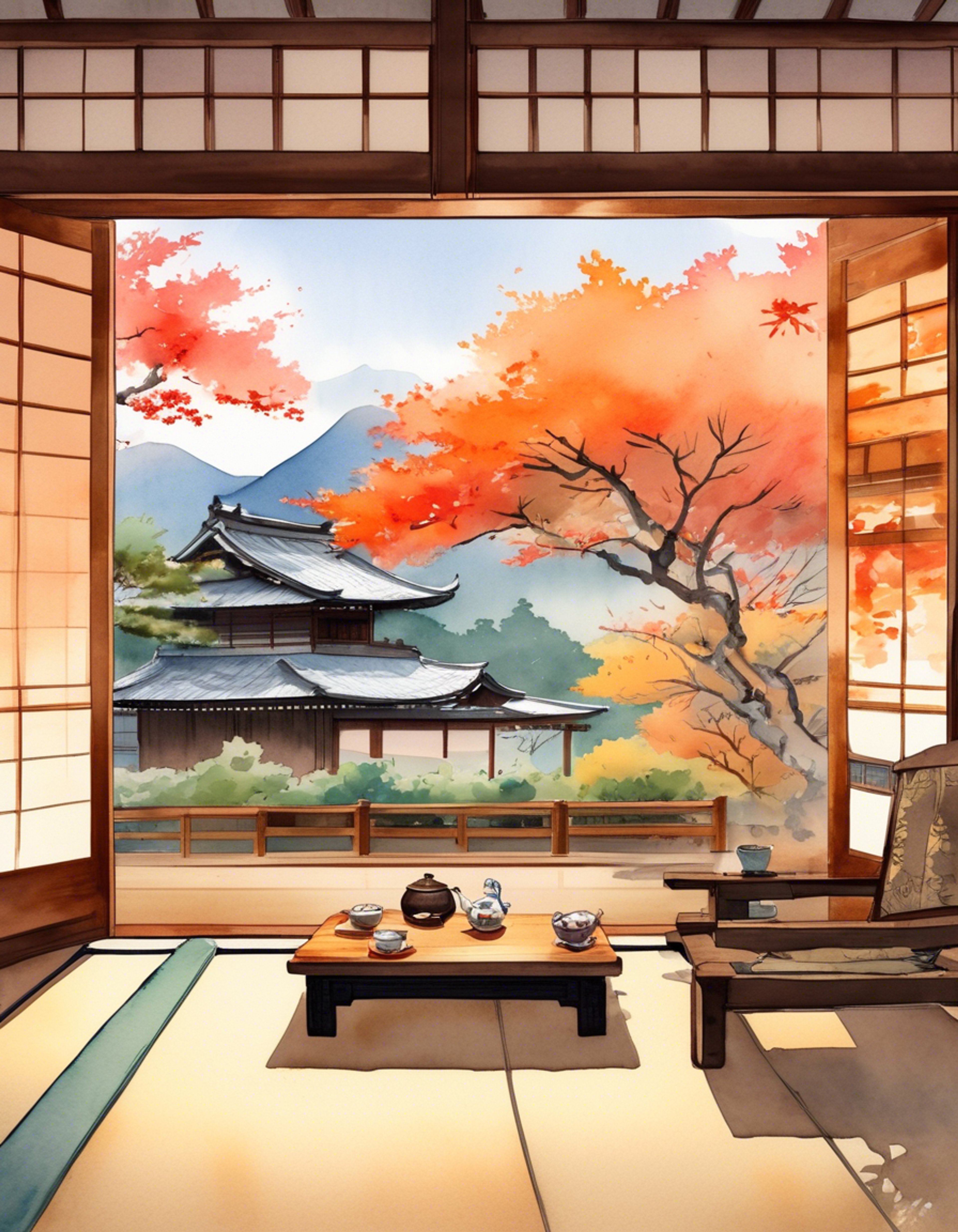 During a crisp autumn afternoon, you find yourself at a traditional Japanese inn nestled in the mountains with Yui. The air is filled with the scent of tea and fallen leaves as you both seek comfort and connection in this peaceful setting. The retreat offers a chance for genuine bonding and creating cherished memories together.