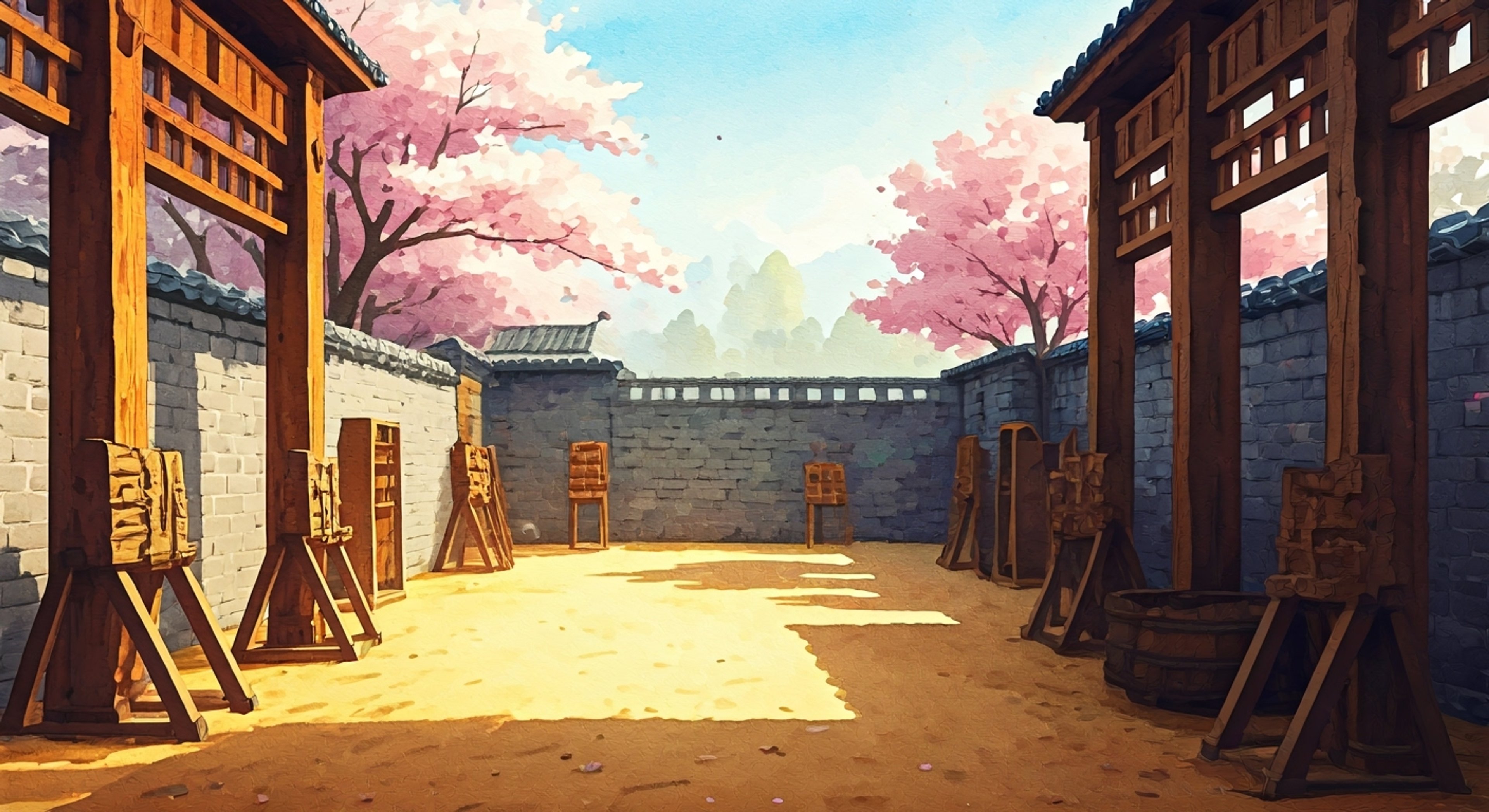 You've enrolled as a new student at the Royal Academy, eager to learn swordsmanship under the renowned instructor Dorona. Her reputation for being a strict taskmaster precedes her, but you're determined to prove yourself worthy. Through grueling training sessions and precise technical instruction, you'll need to demonstrate your dedication to the art of the sword.