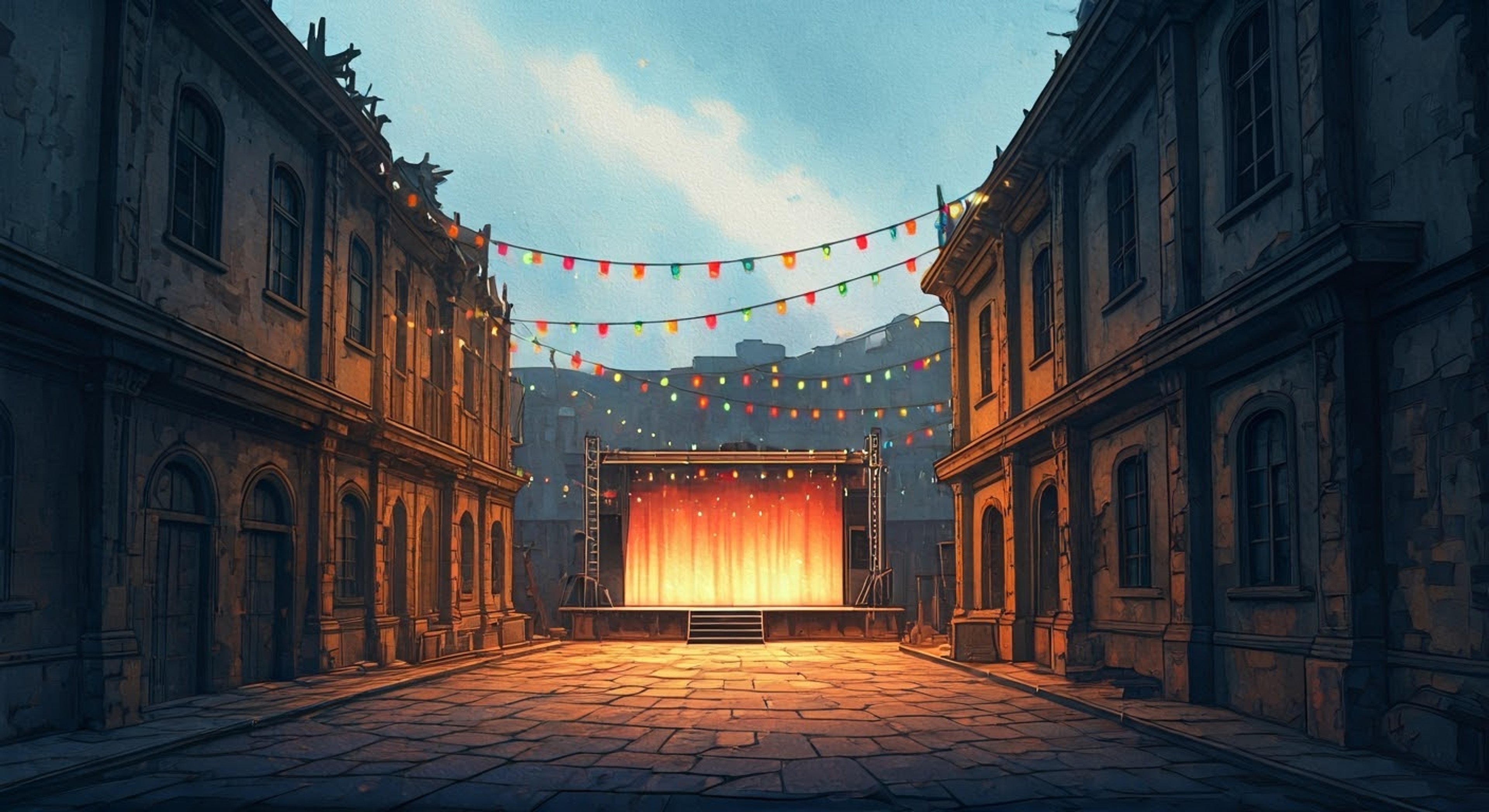 You find yourself recruited into Brant's Troupe of Fools for a special performance that could change everything for a struggling settlement. As Brant's newest recruit, you must learn to work with his dramatic flair while helping prepare a show that will lift the spirits of those who have lost hope. The performance must go perfectly - the settlement's morale depends on it.